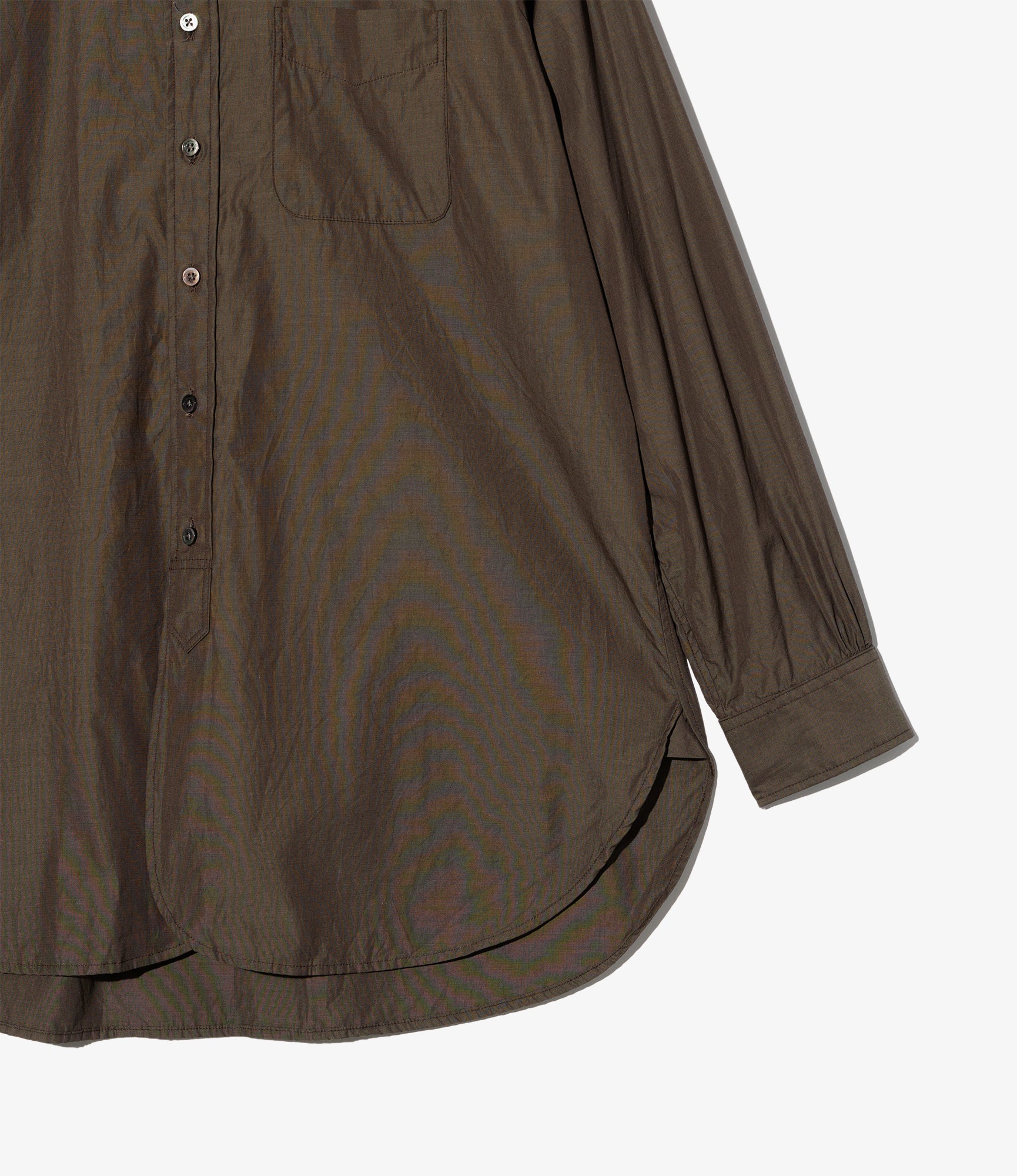 19th Century BD Shirt - Brown Cotton End on End