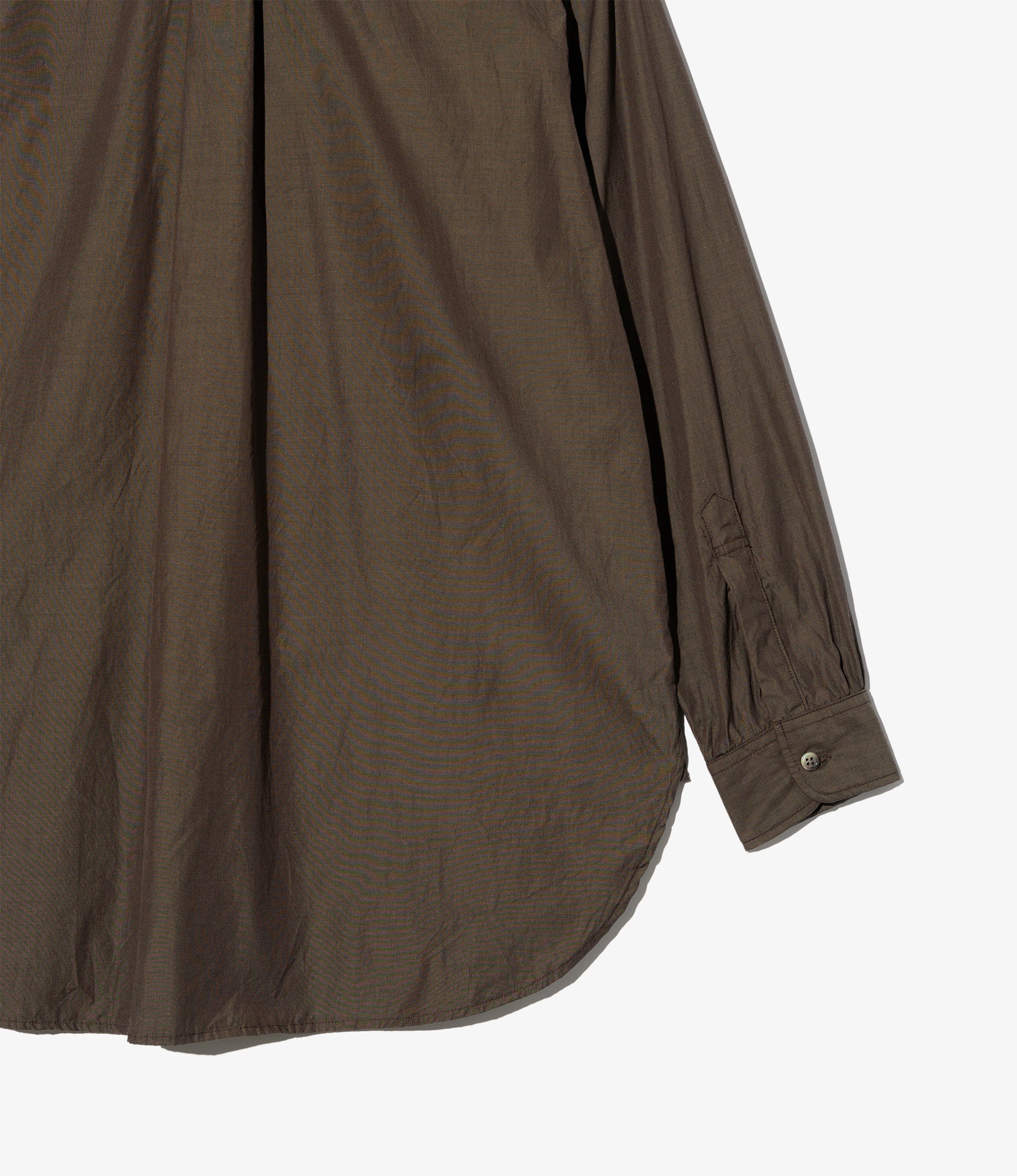 19th Century BD Shirt - Brown Cotton End on End