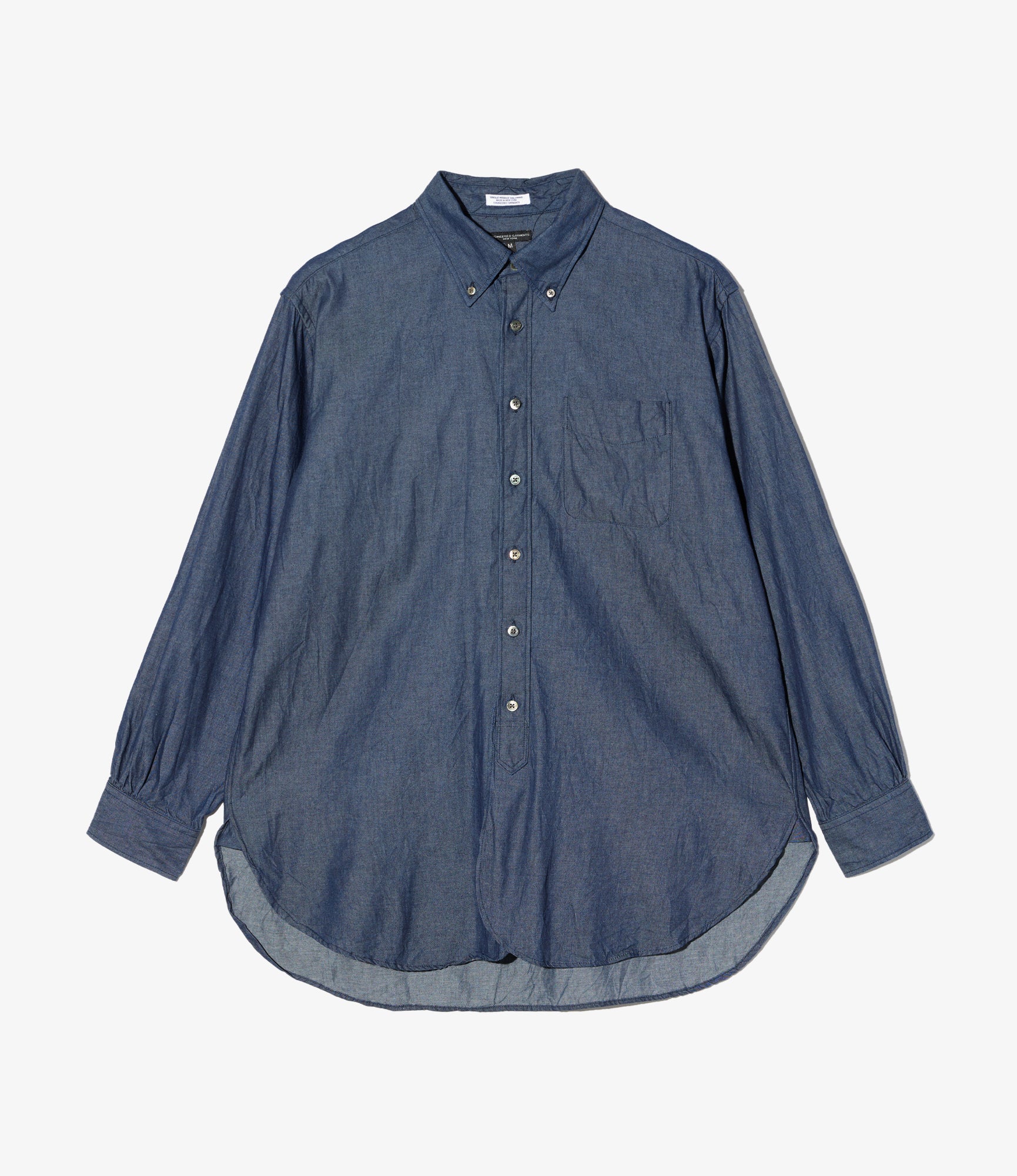 19th Century BD Shirt - Indigo Cotton Denim Shirting