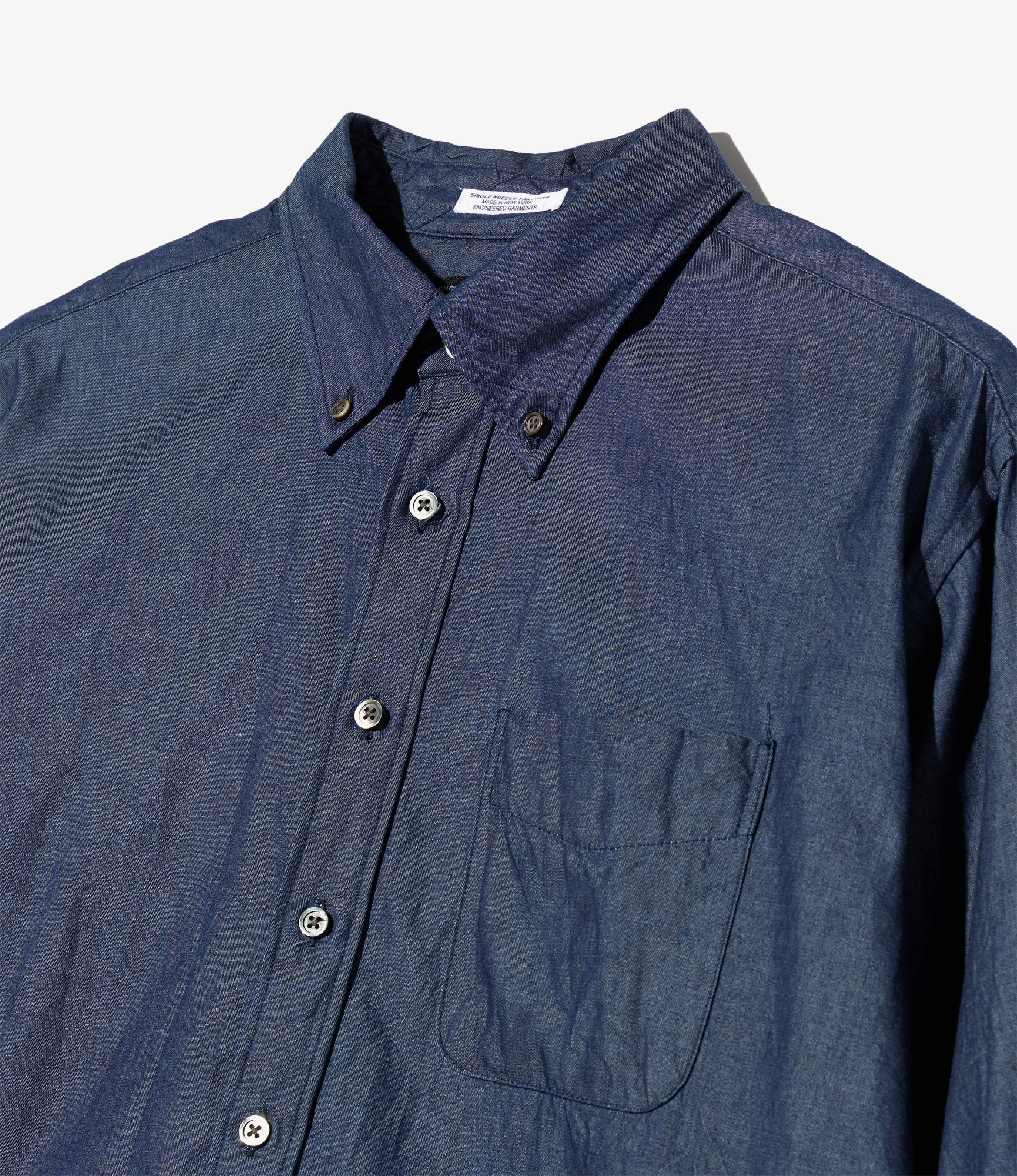 19th Century BD Shirt - Indigo Cotton Denim Shirting