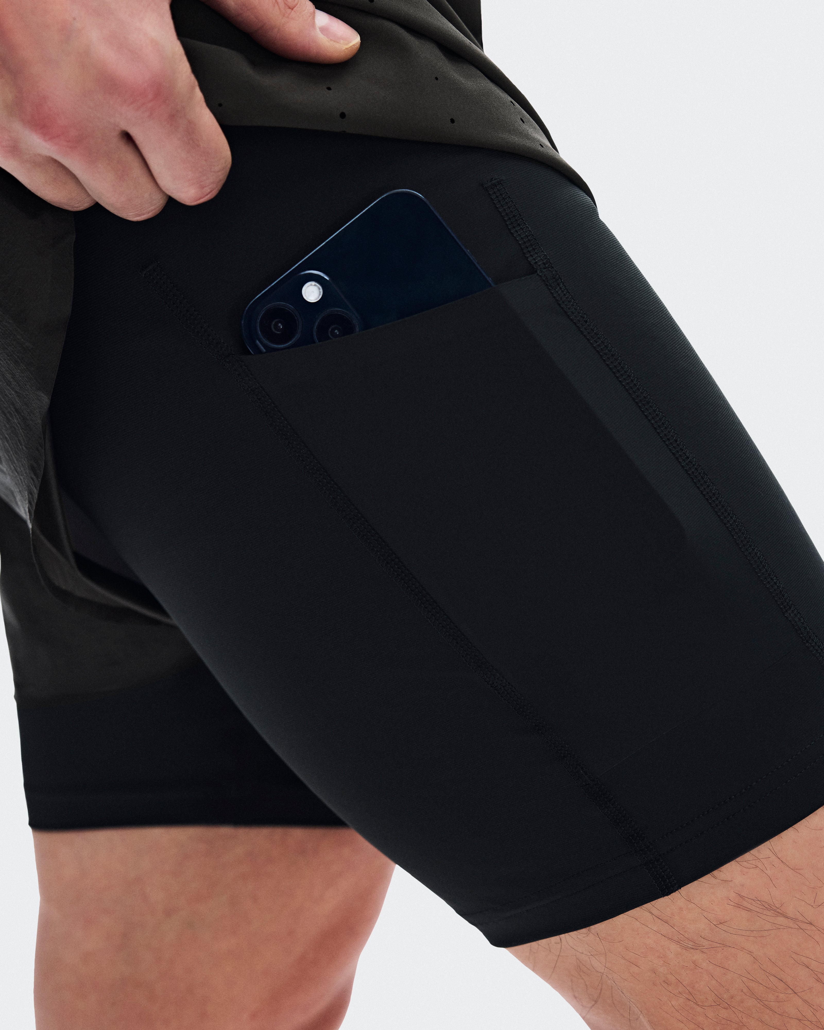 On - Men's Zero 2-in-1 Shorts PAF - Molasses | Black