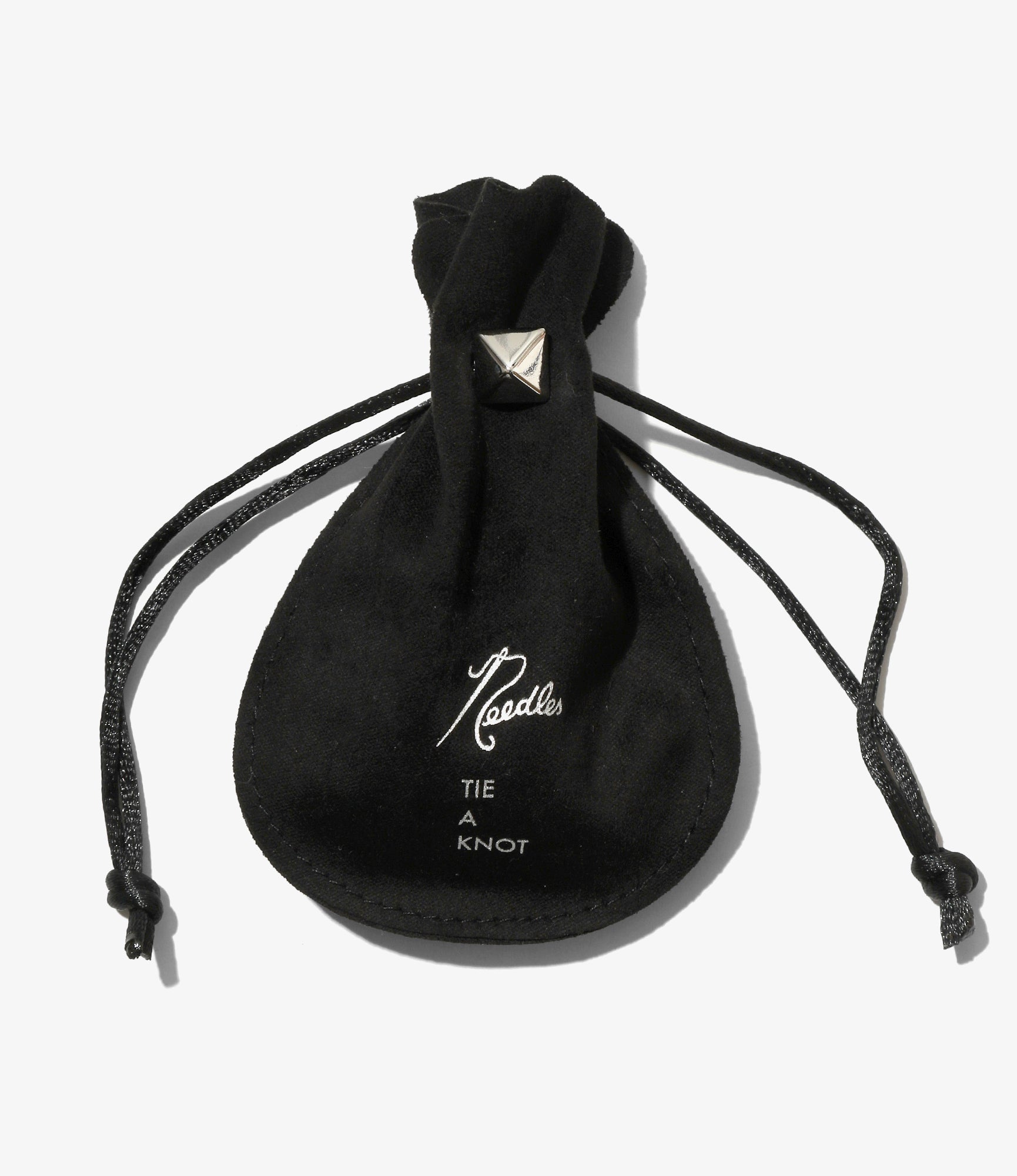 Needles x Tie A Knot - Crystal Beads Double Row Ring - Black x Black