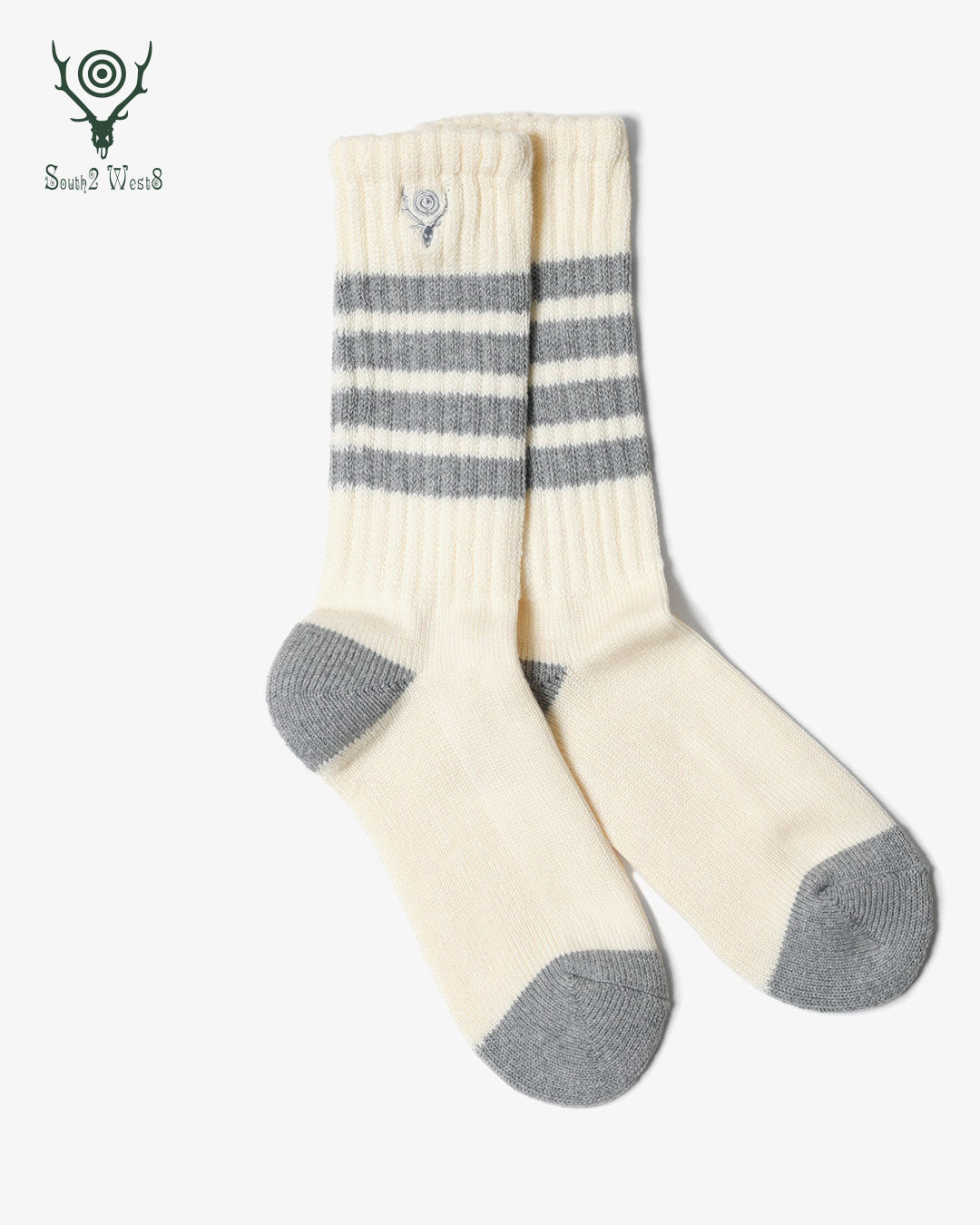 4 Lines Socks - White