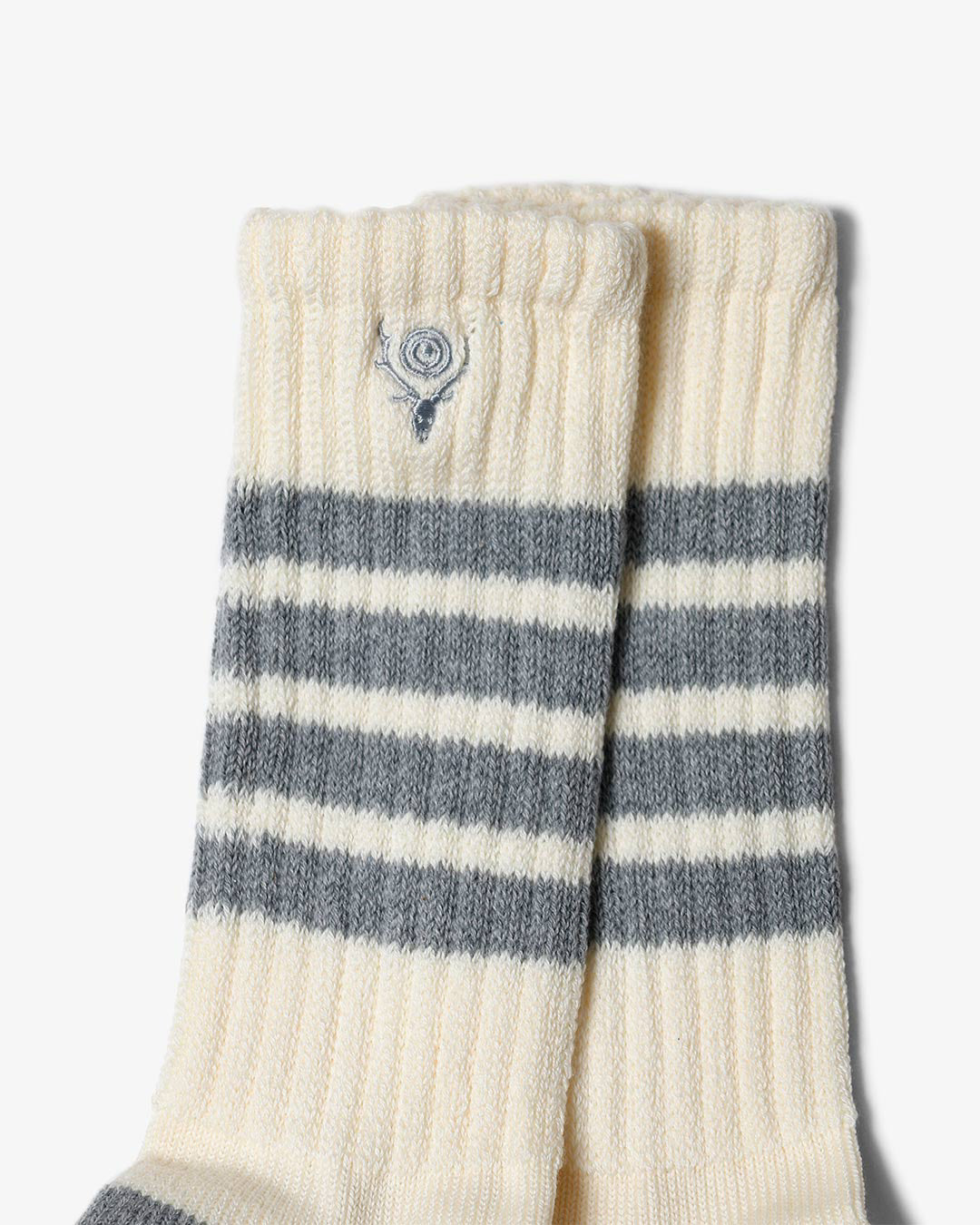 4 Lines Socks - White