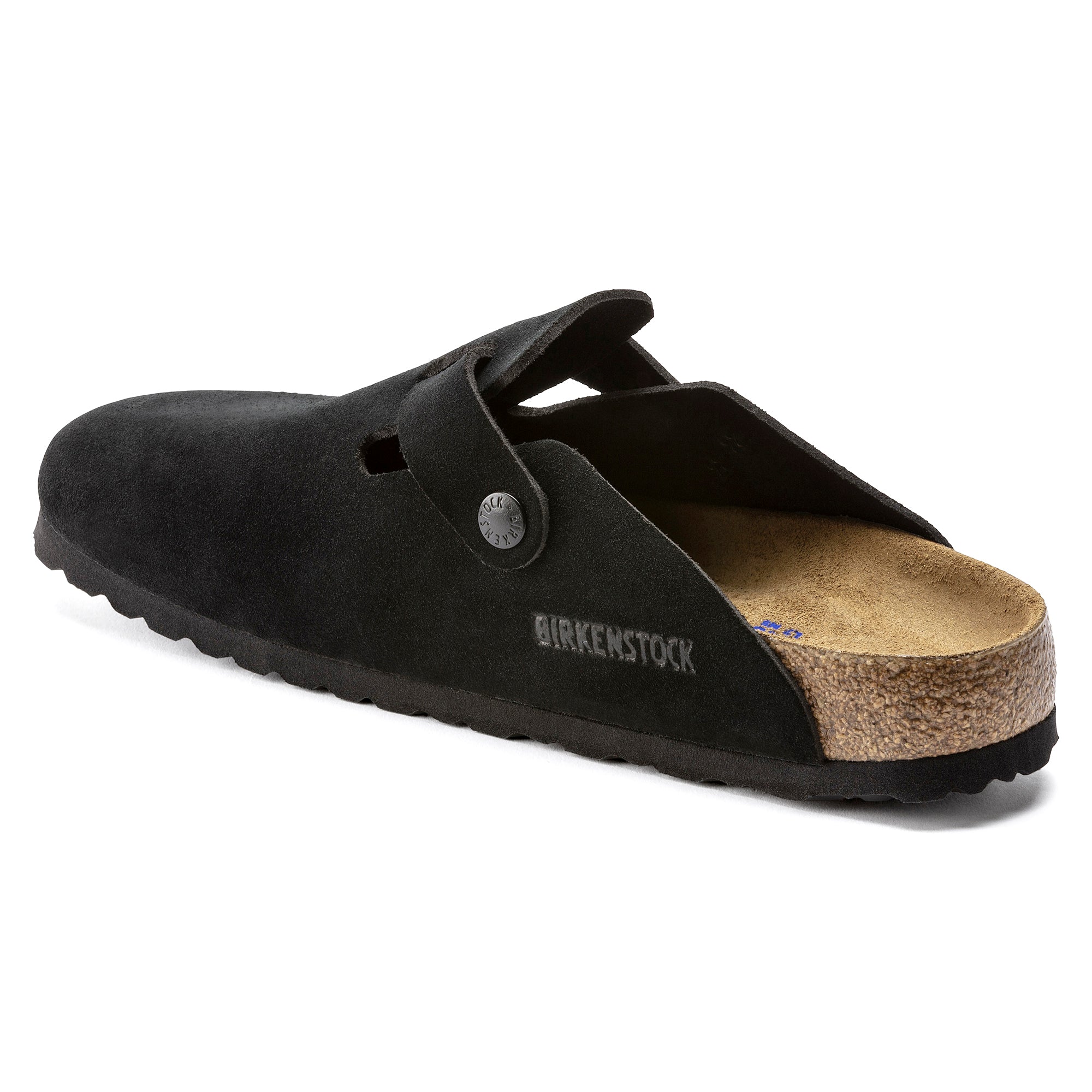Boston - Black Suede - Soft Footbed