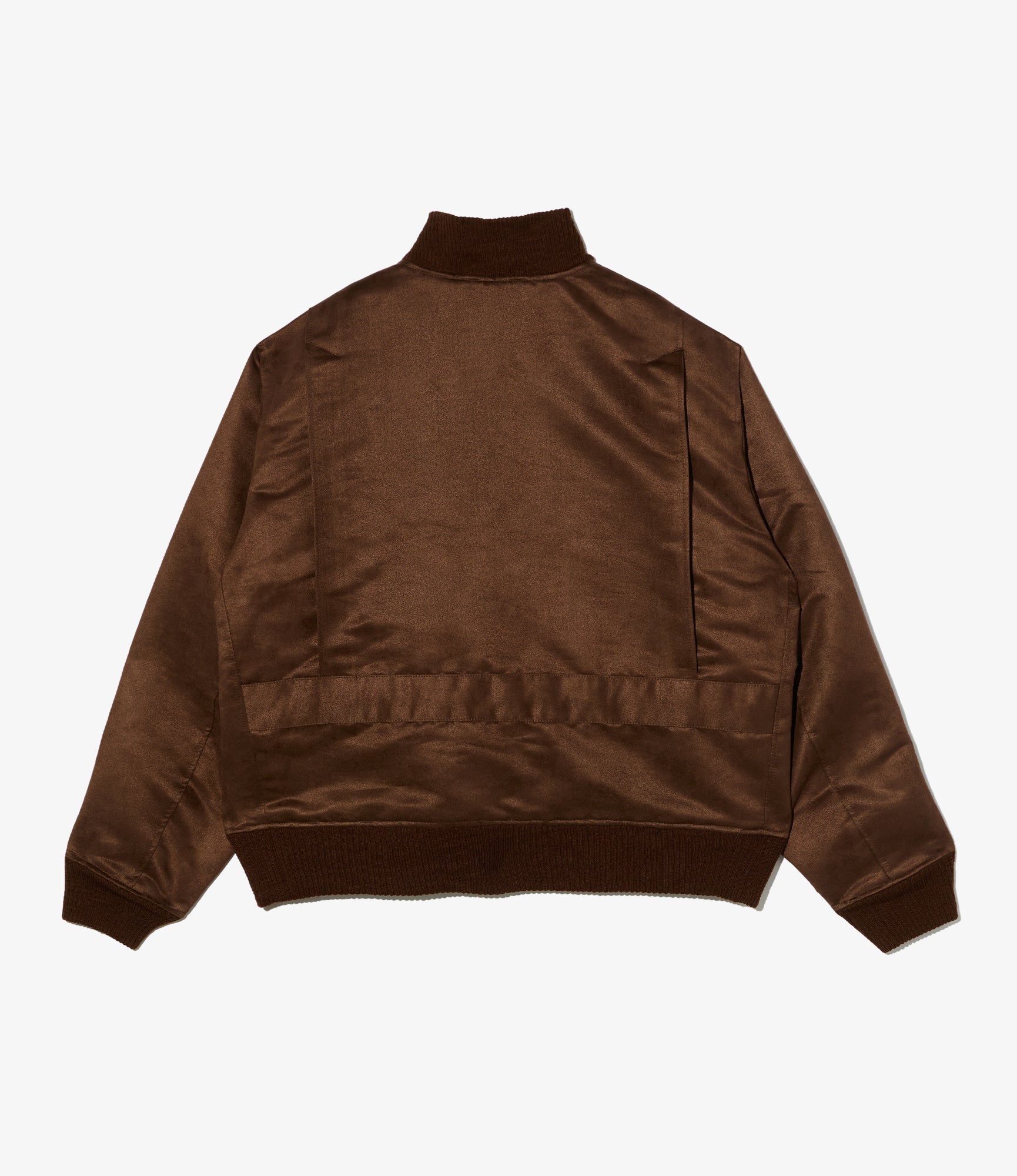A-1 Jacket - Brown Polyester Fake Suede