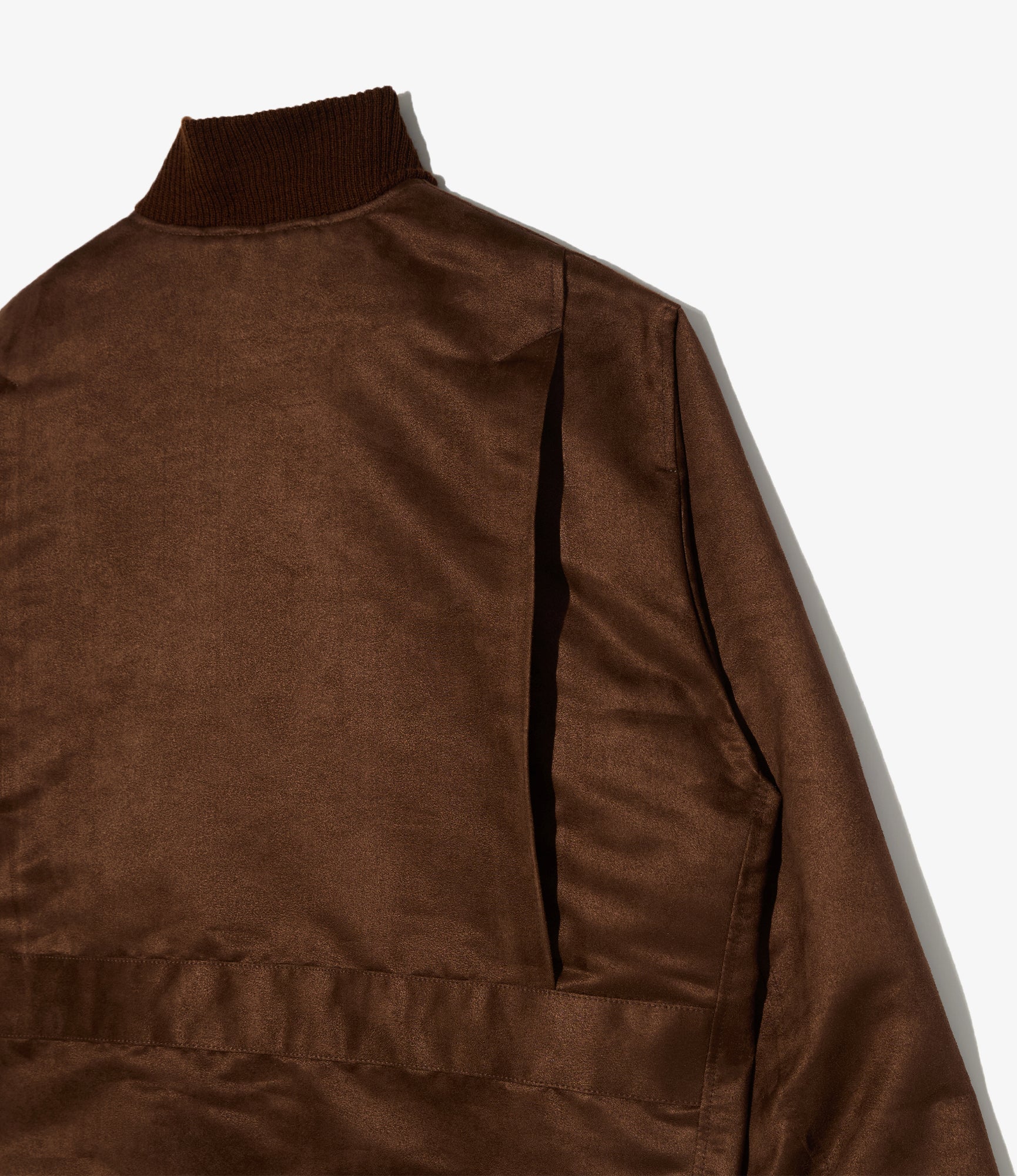 A-1 Jacket - Brown Polyester Fake Suede