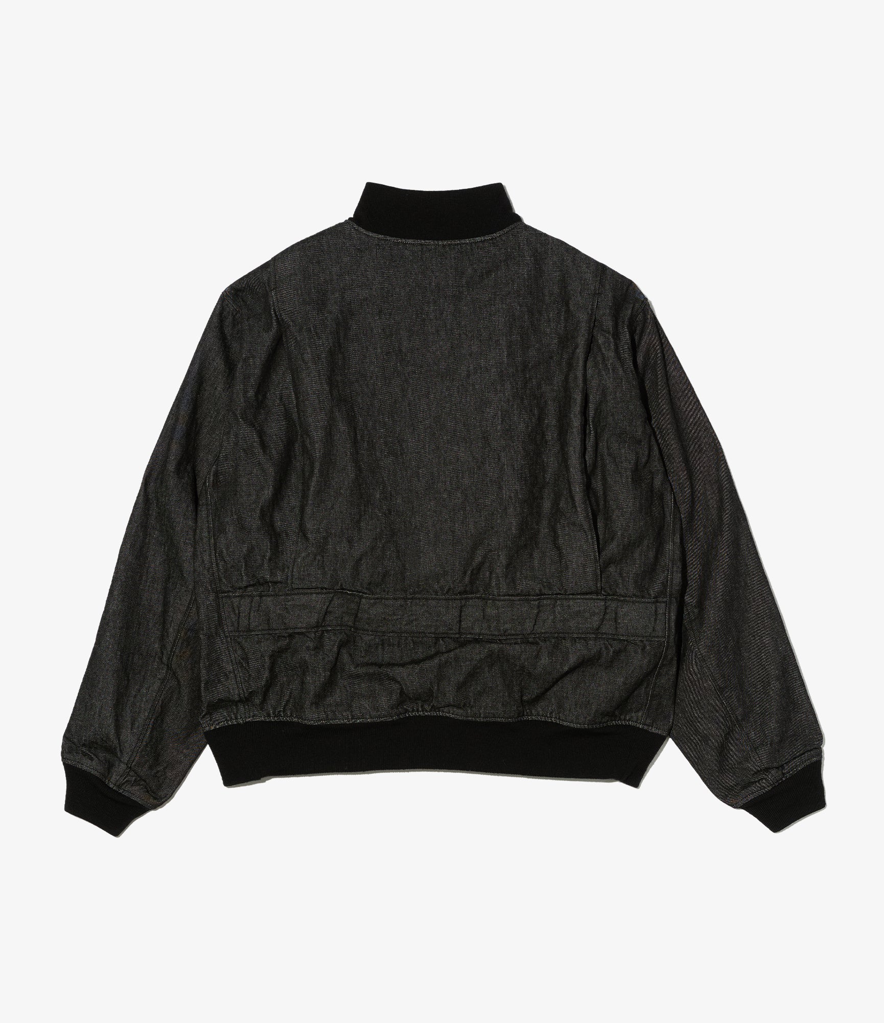 A-1 Jacket - Black Cotton Cone Denim