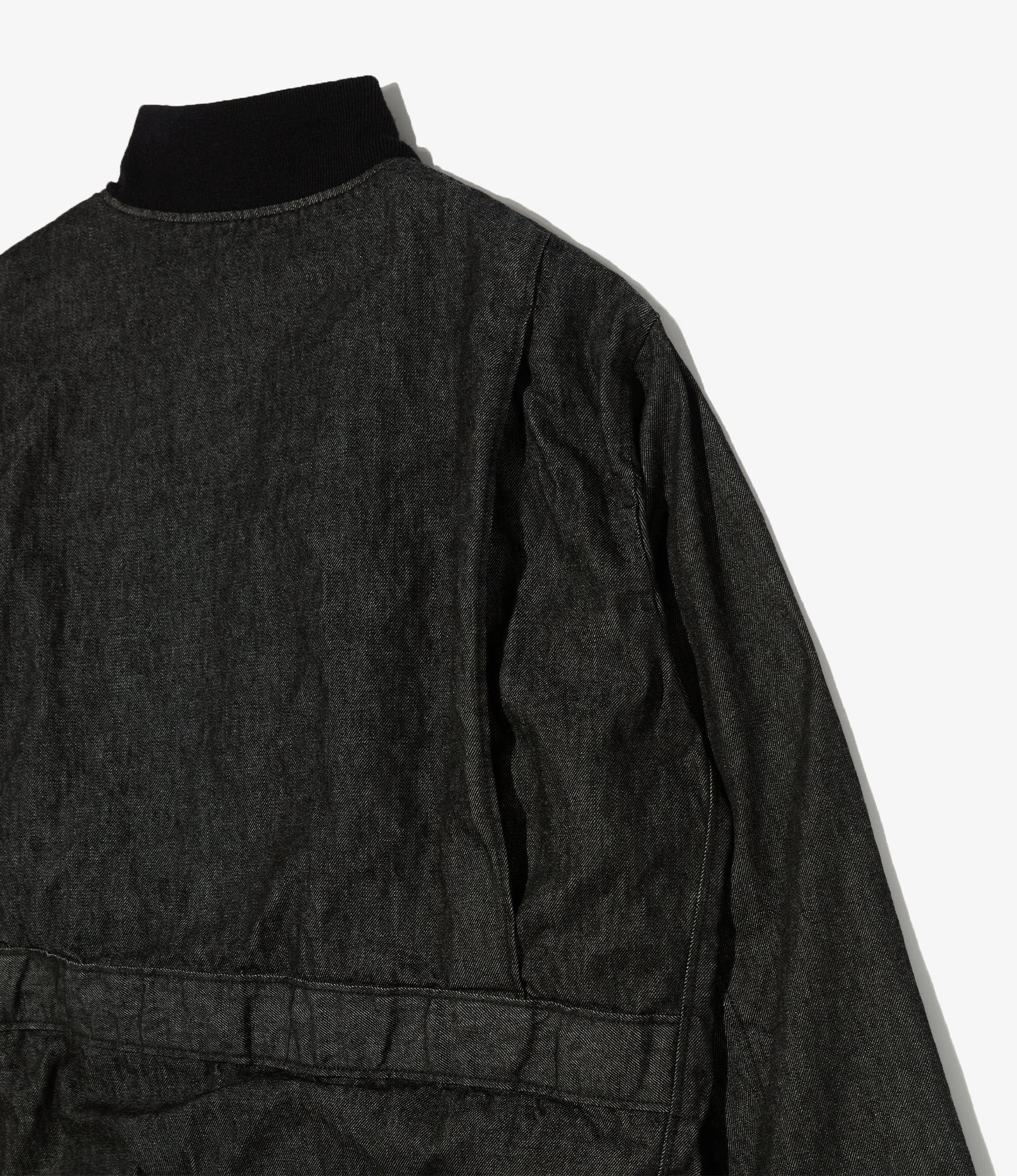 A-1 Jacket - Black Cotton Cone Denim