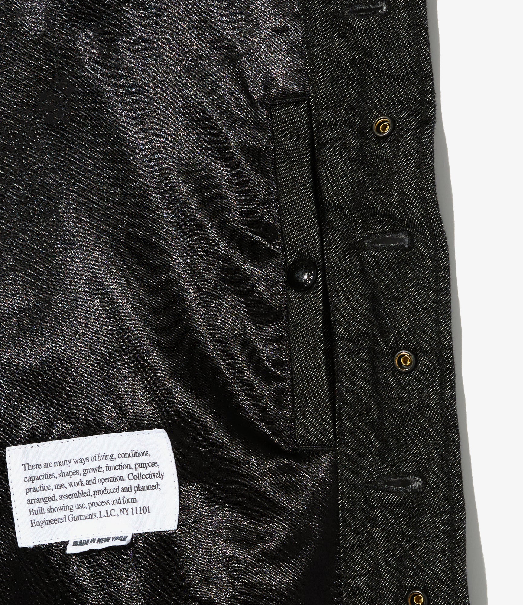 A-1 Jacket - Black Cotton Cone Denim
