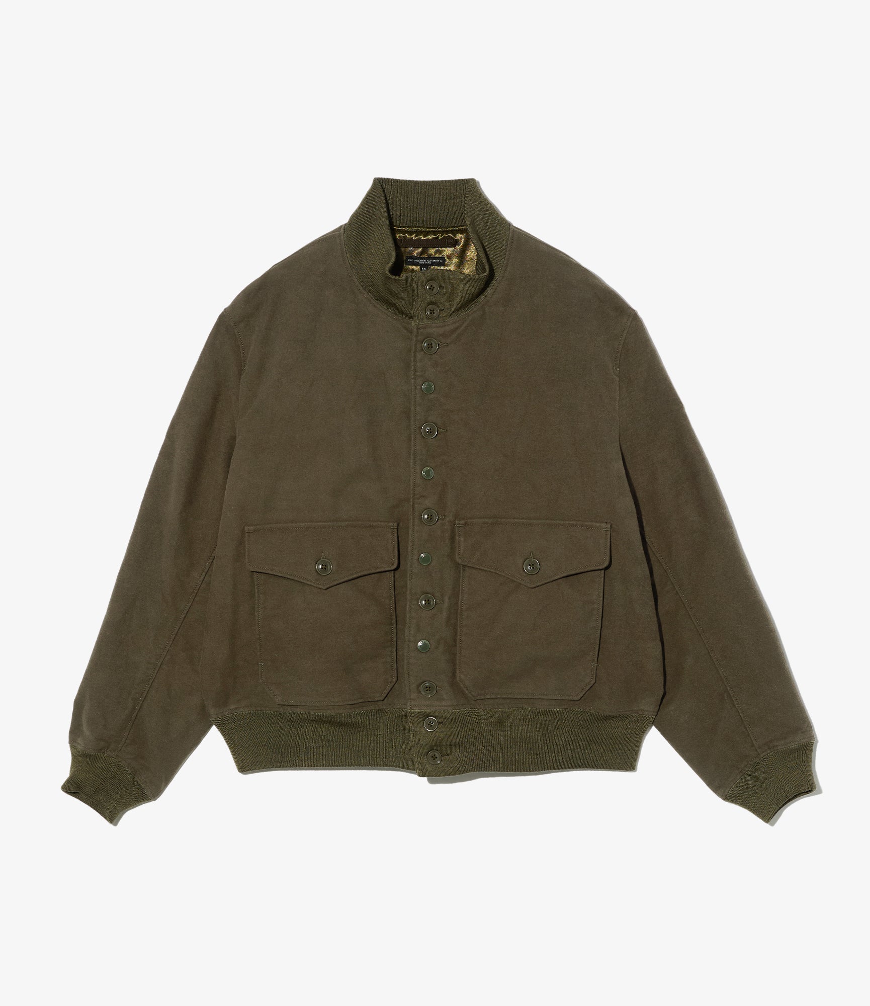 A-1 Jacket - Olive Cotton Moleskin