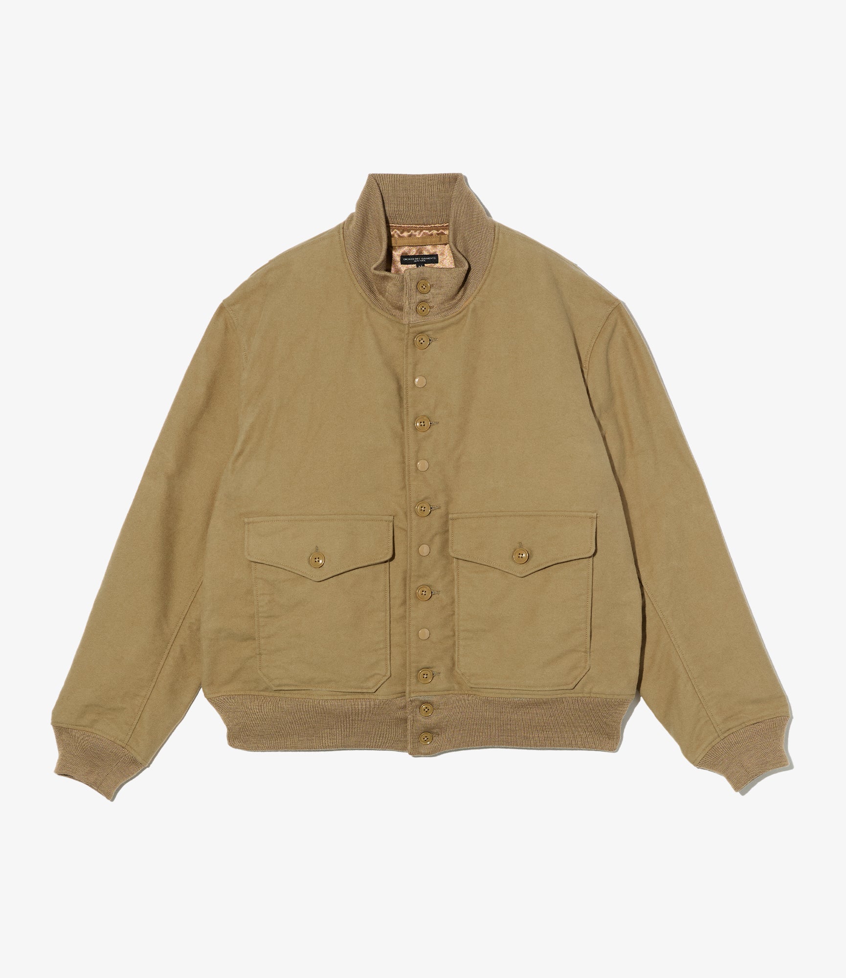 A-1 Jacket - Camel Cotton Moleskin