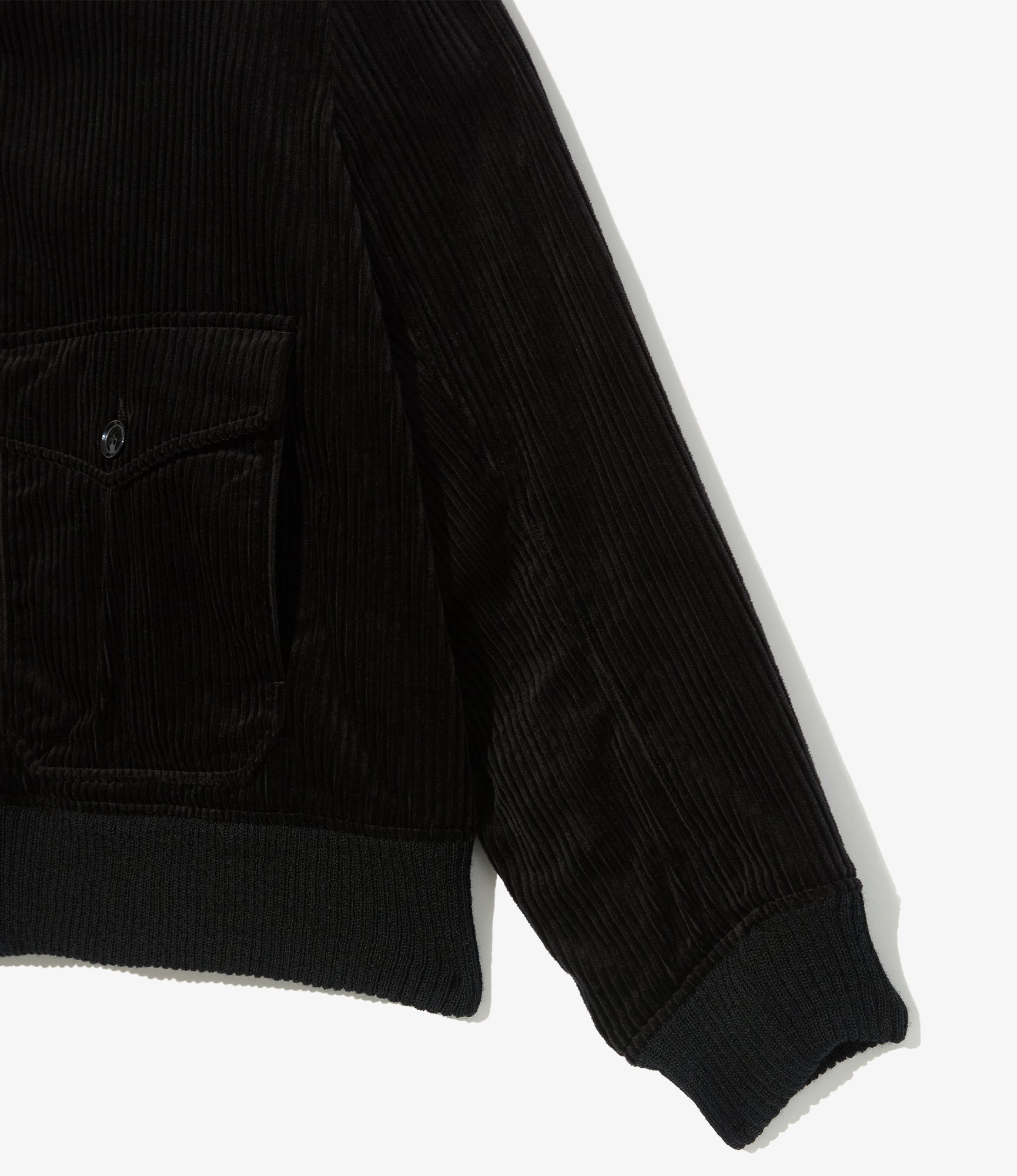 A-1 Jacket - Black Cotton 4.5W Corduroy