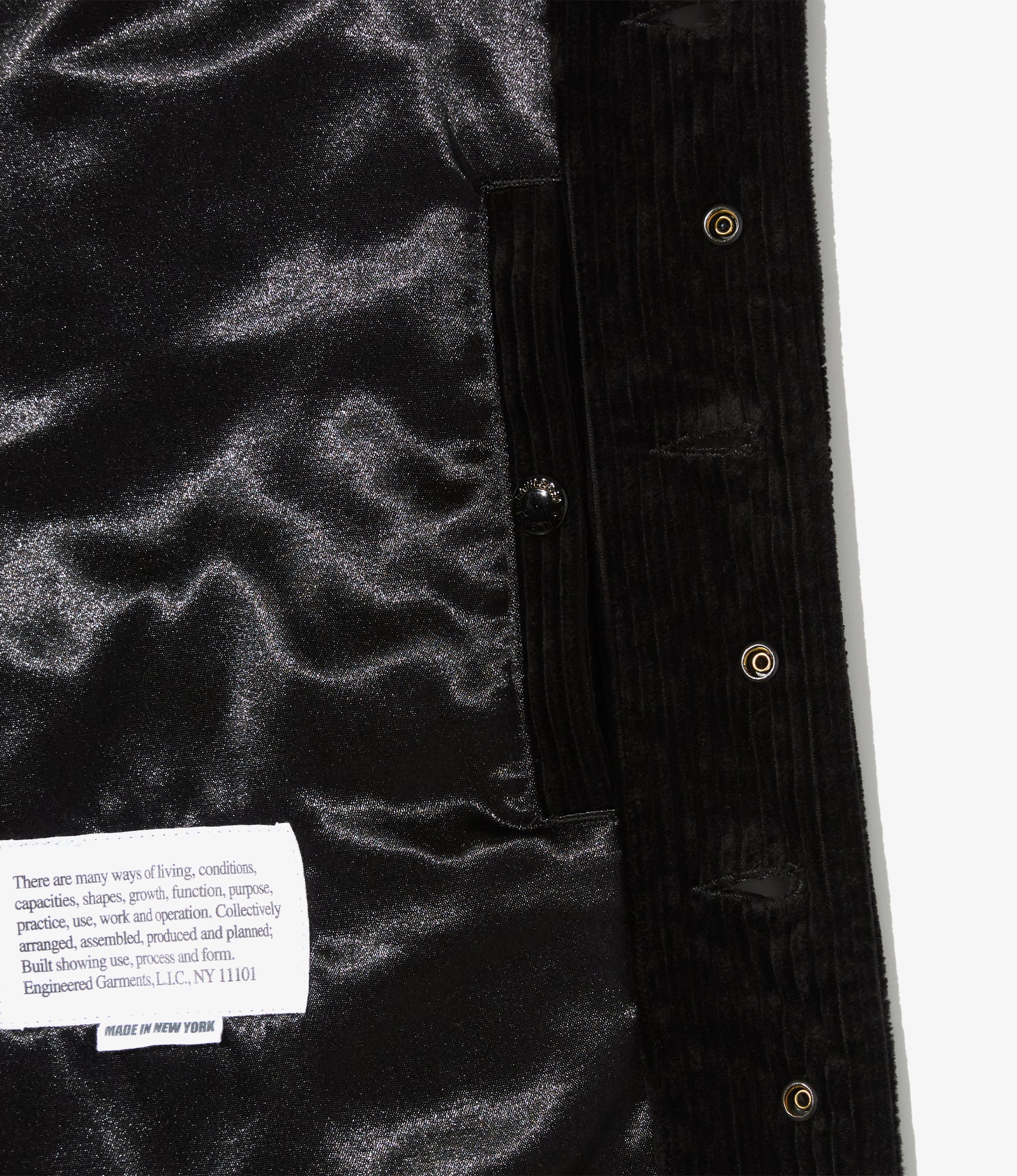 A-1 Jacket - Black Cotton 4.5W Corduroy
