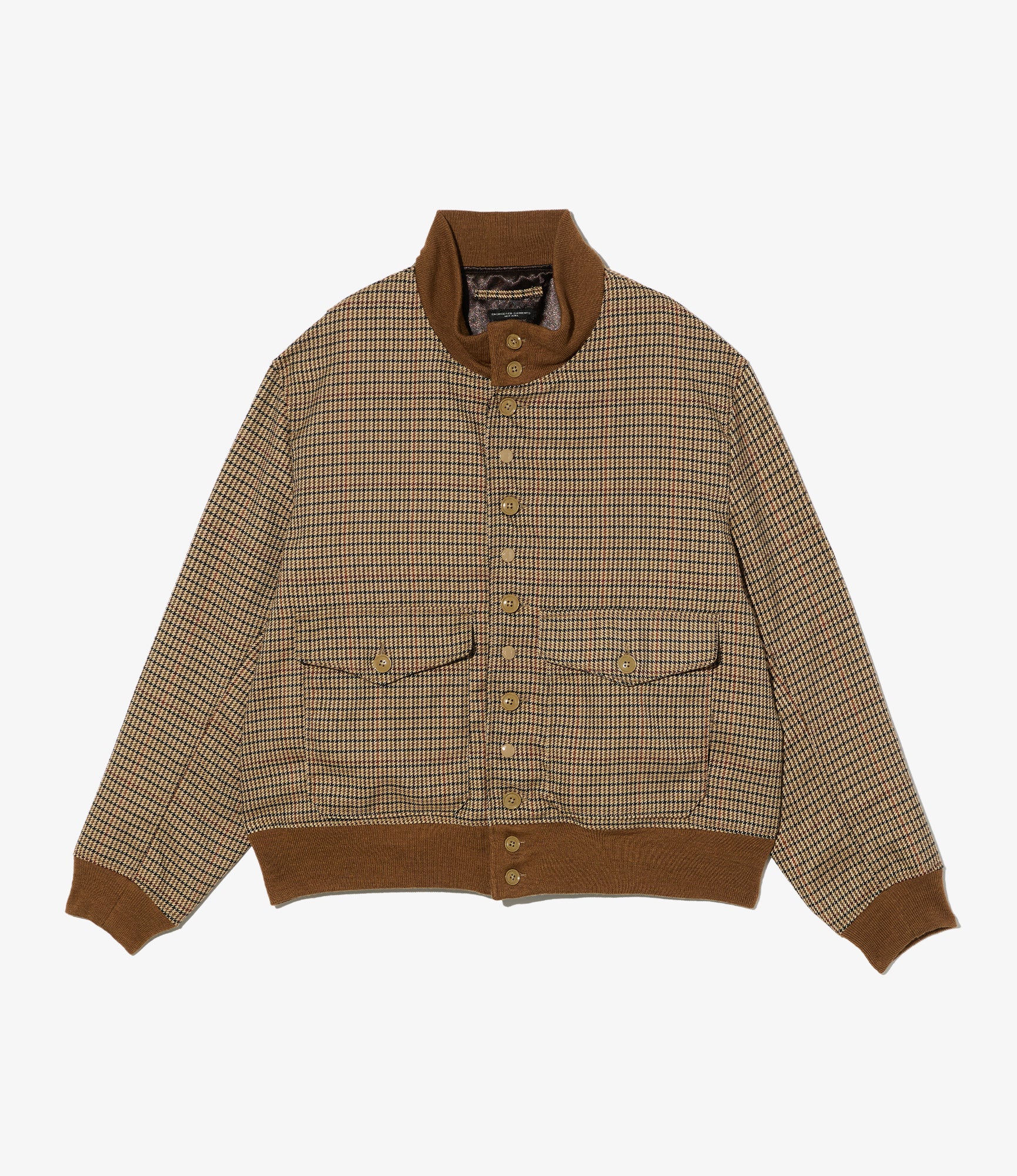 A-1 Jacket - Brown Polyester Gunclub Check