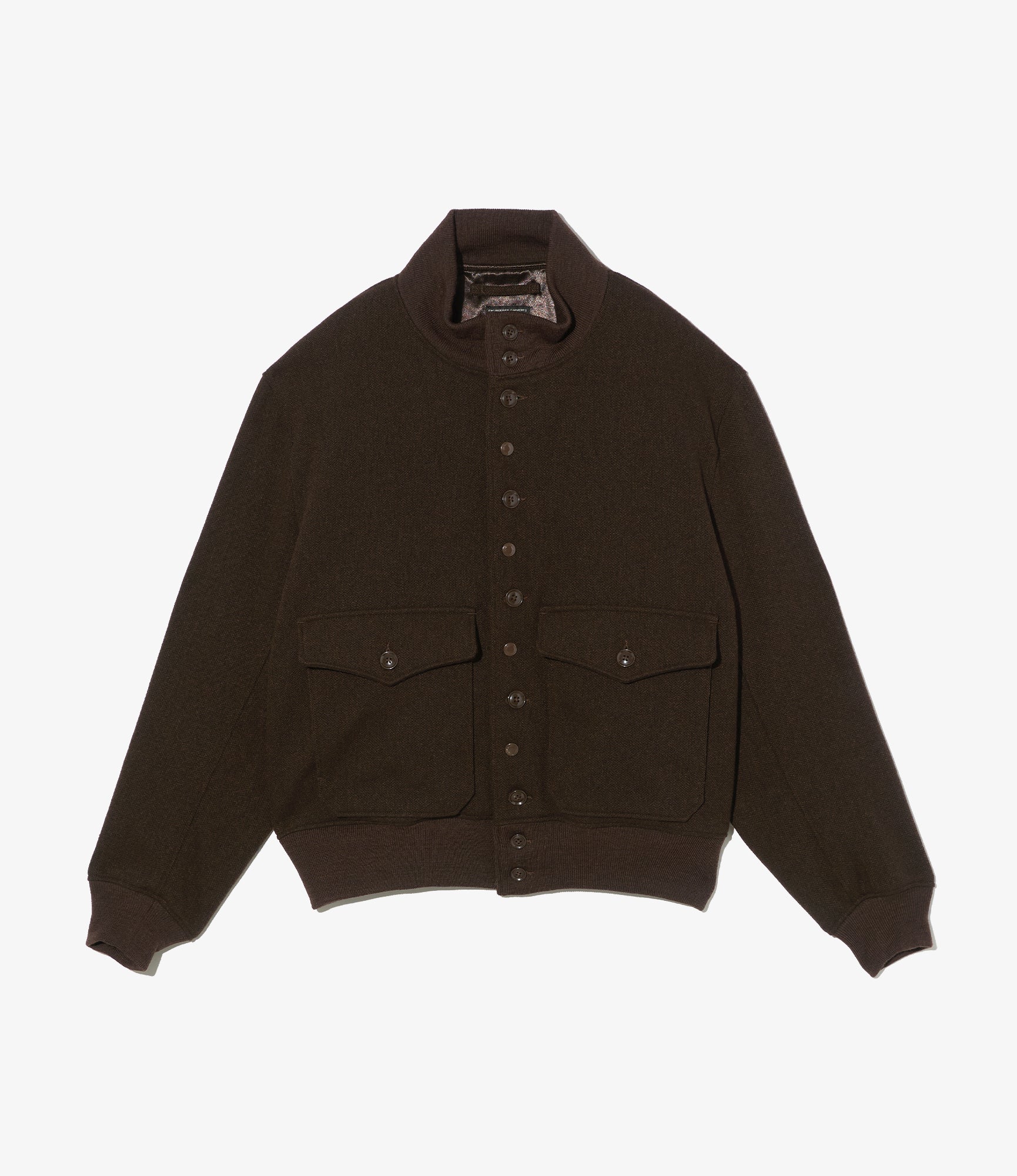 A-1 Jacket - Dk. Brown Wool Poly Heavy Tweed