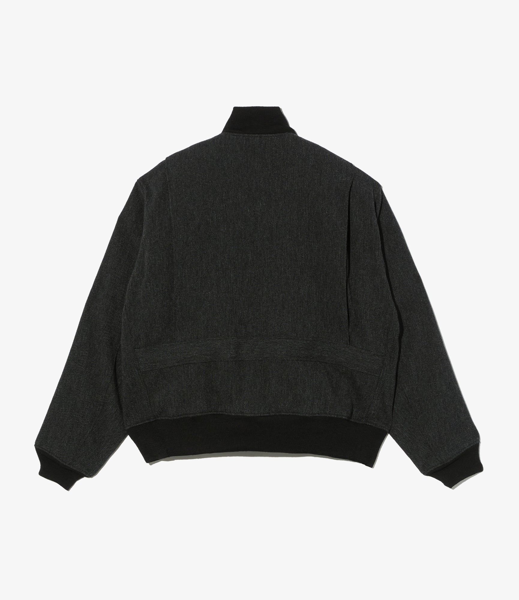 A-1 Jacket - Charcoal Wool Poly Heavy Tweed
