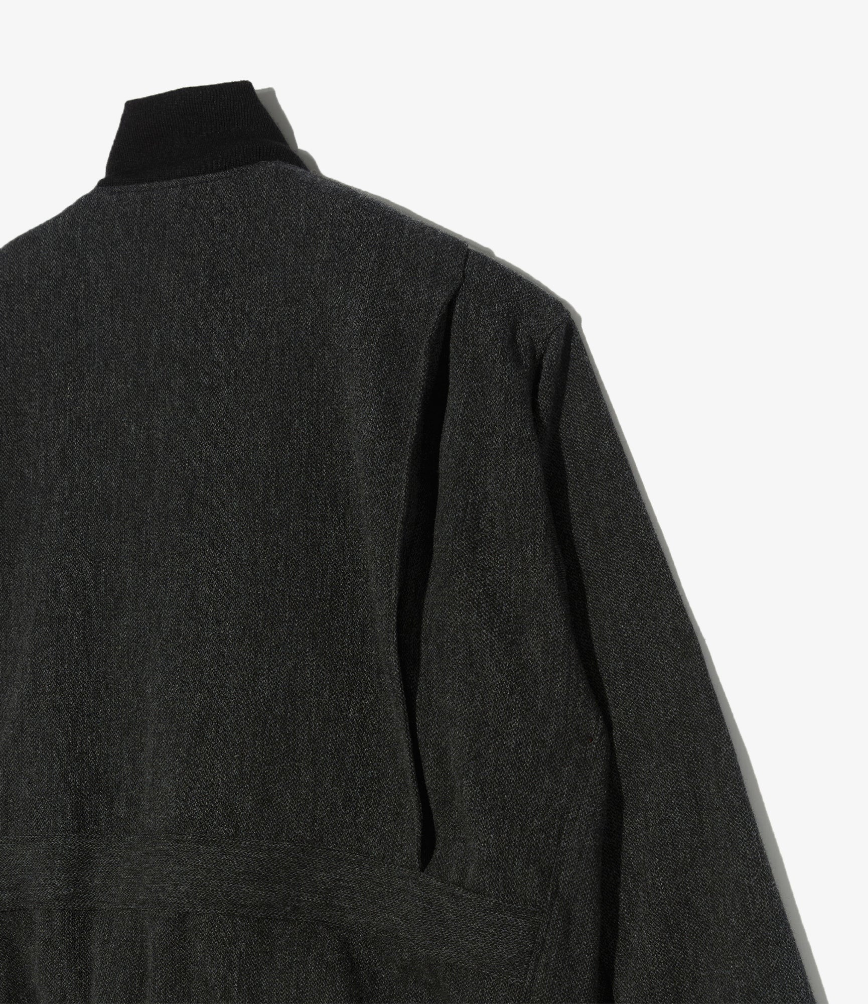 A-1 Jacket - Charcoal Wool Poly Heavy Tweed