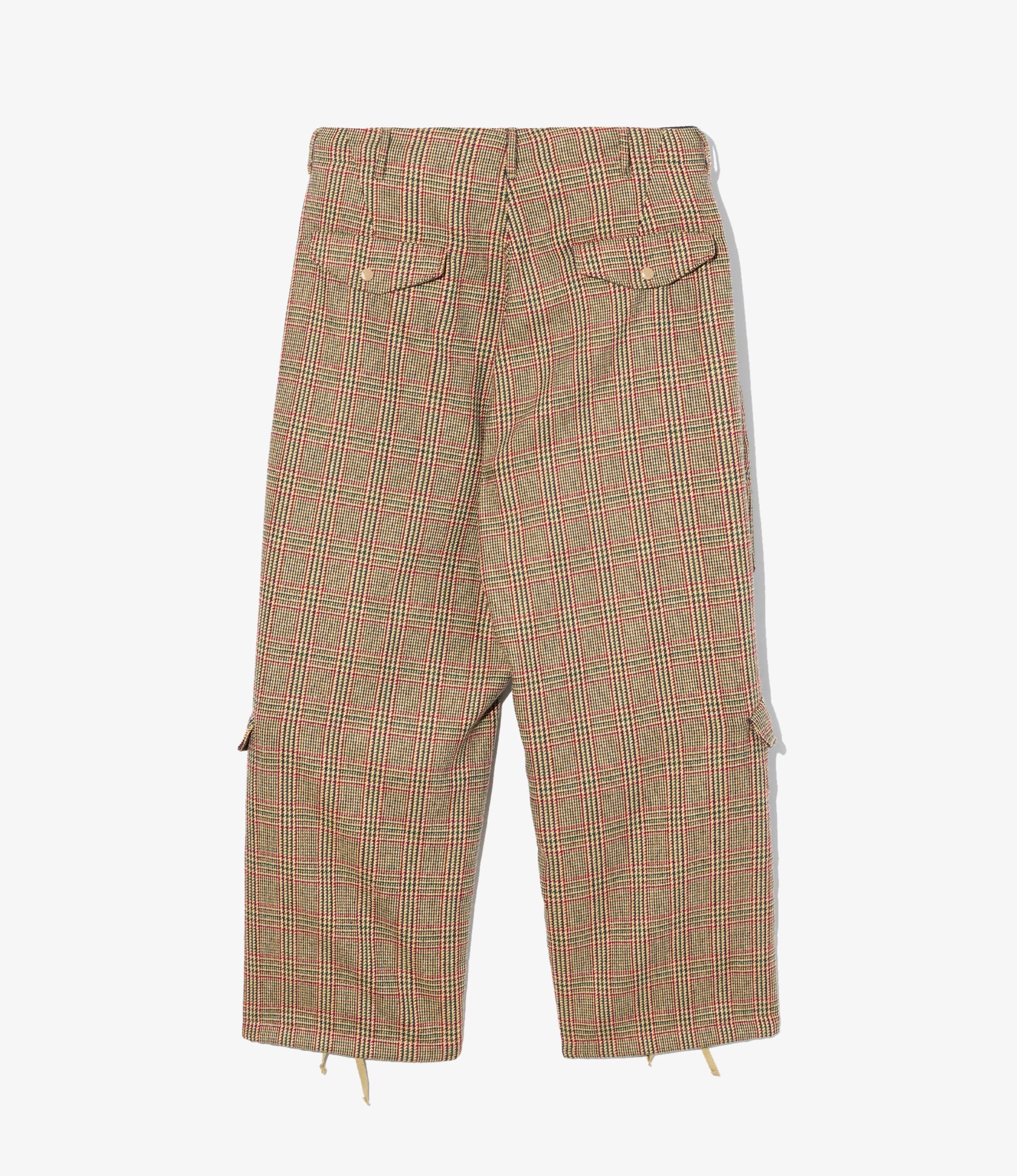 AF Over Pant - Tan/Red Wool Poly Glen Plaid