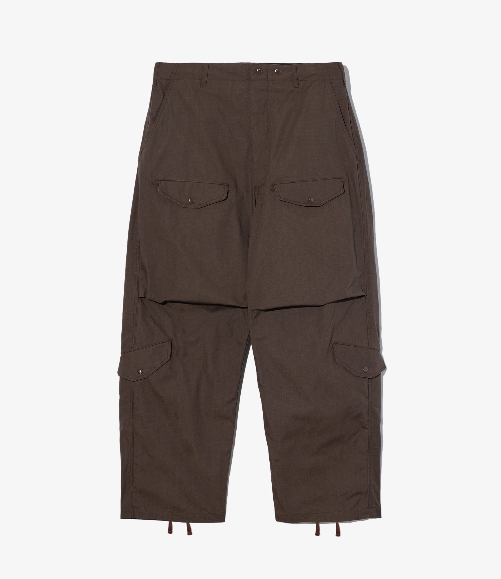 AF Over Pant - Dk. Brown Heavyweight Cotton Ripstop