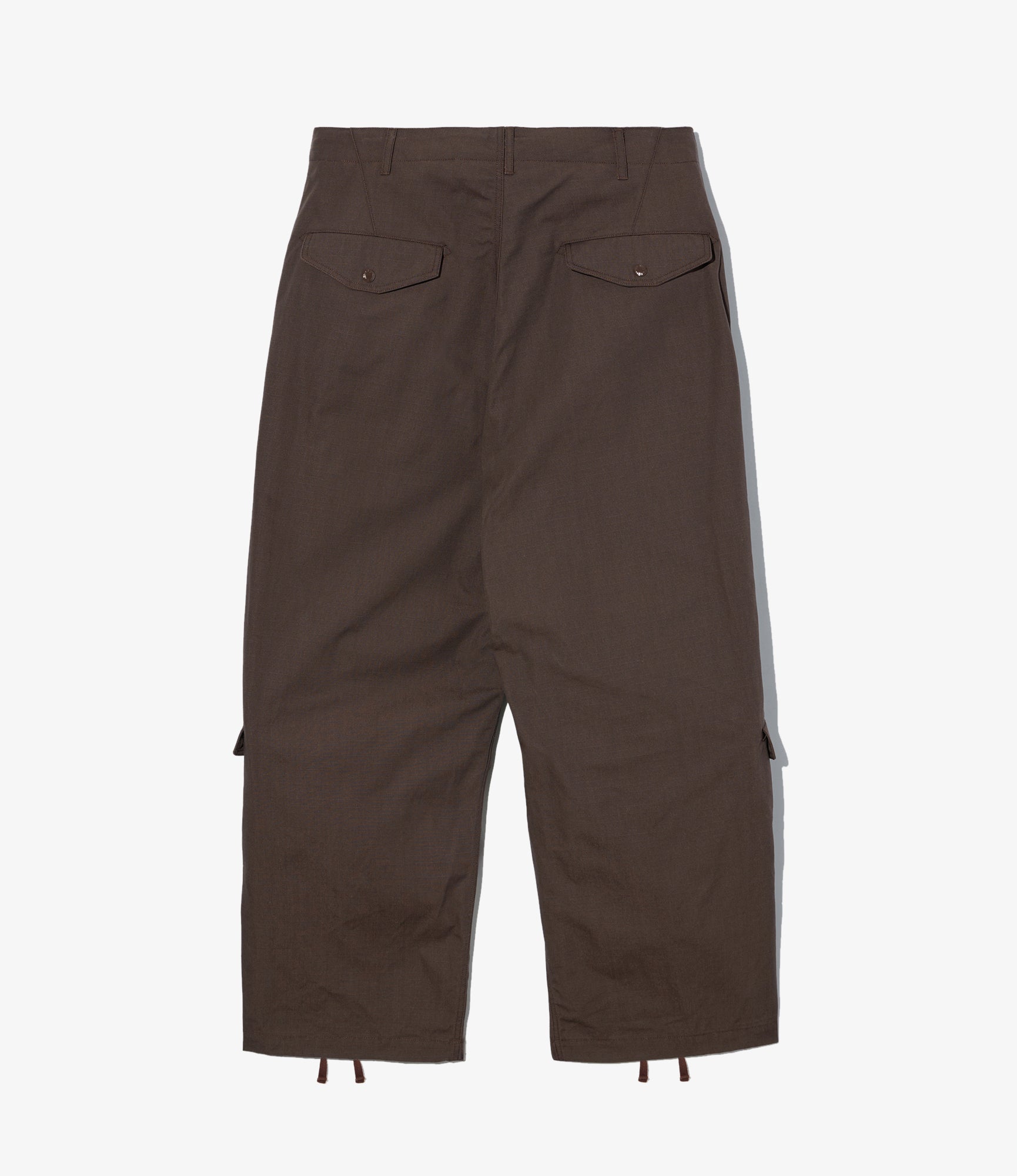 AF Over Pant - Dk. Brown Heavyweight Cotton Ripstop