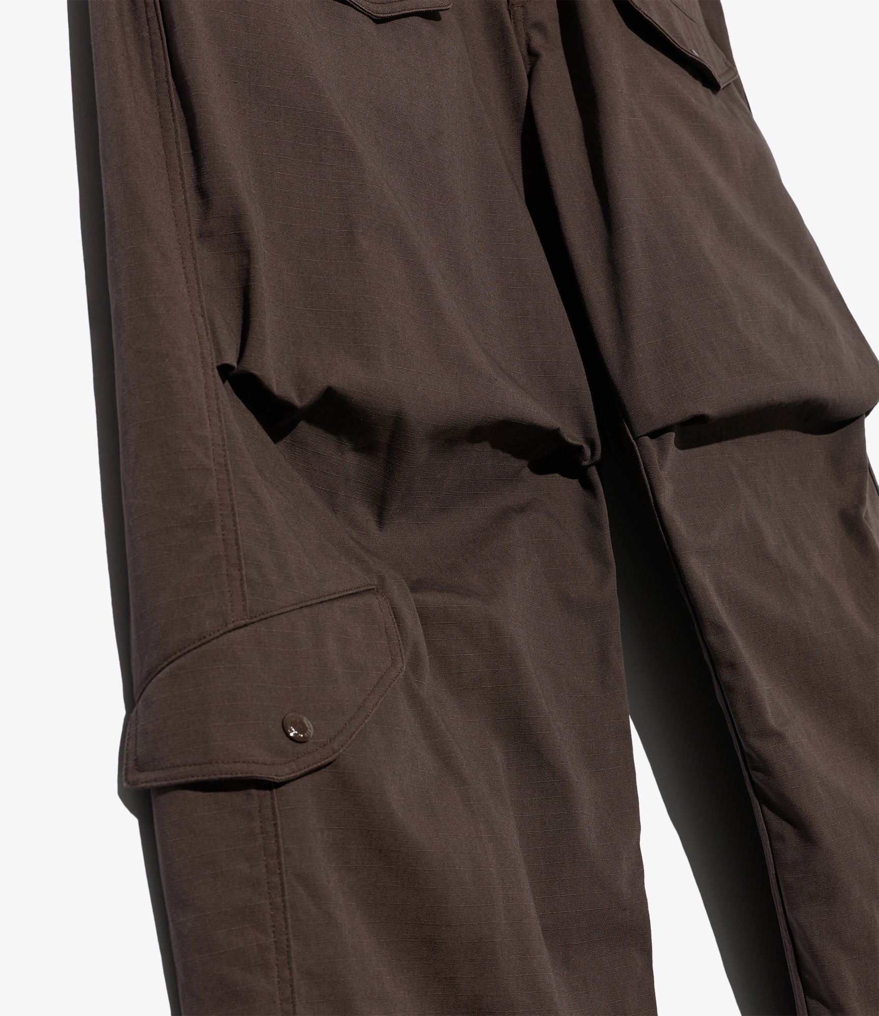 AF Over Pant - Dk. Brown Heavyweight Cotton Ripstop