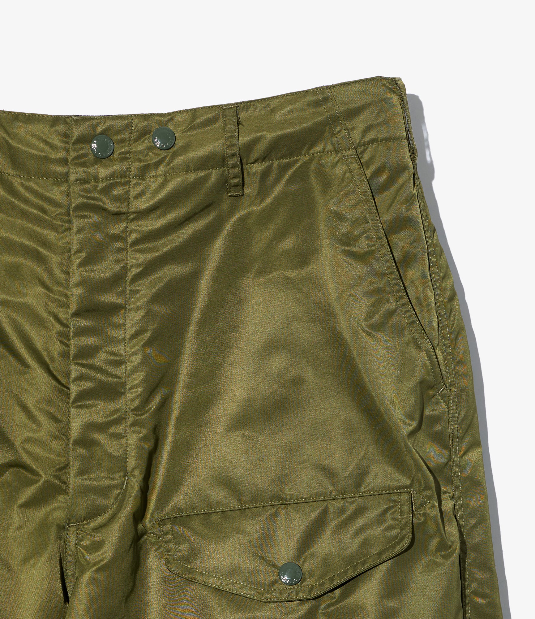 AF Over Pant - Olive Flight Satin Nylon