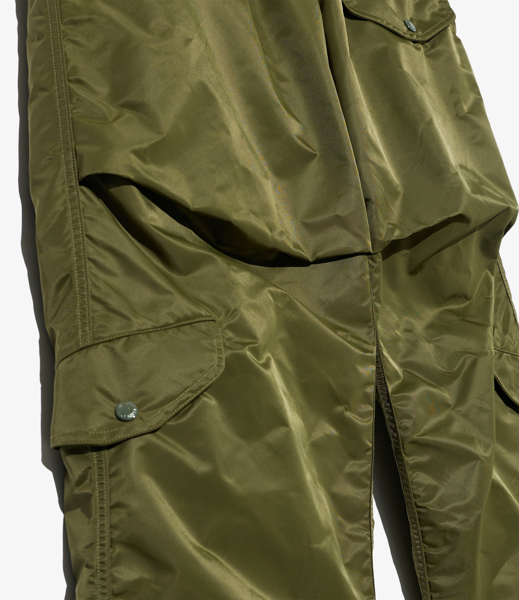 AF Over Pant - Olive Flight Satin Nylon