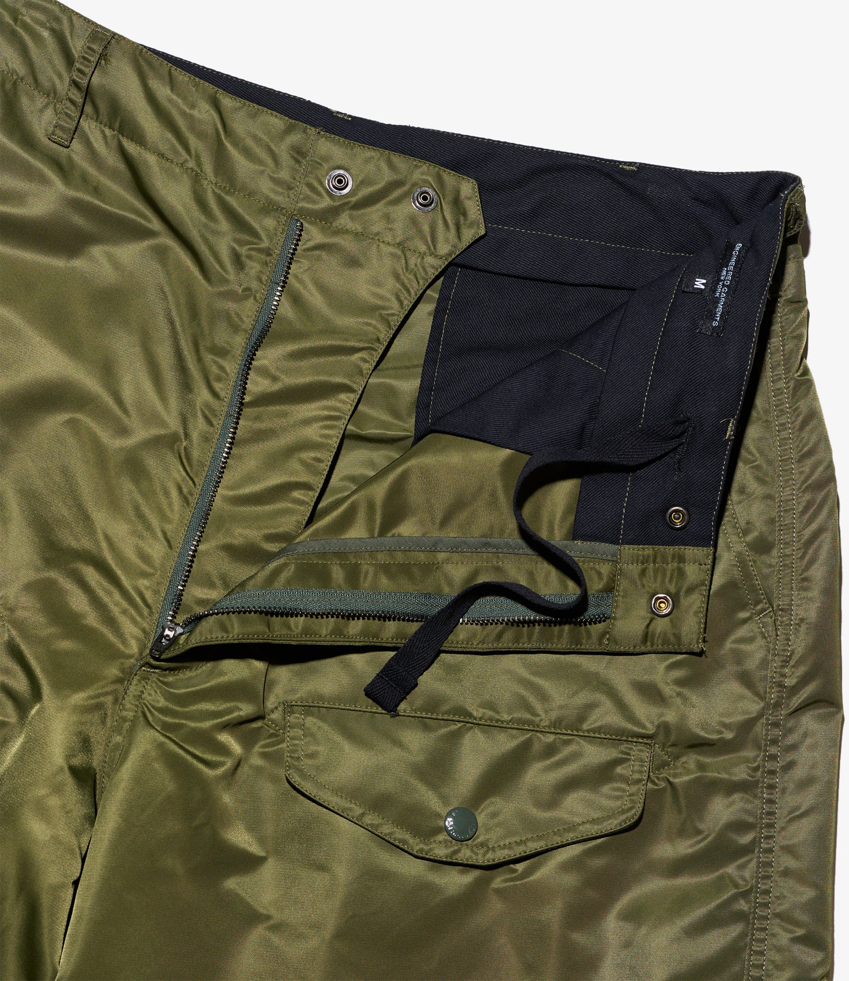 AF Over Pant - Olive Flight Satin Nylon