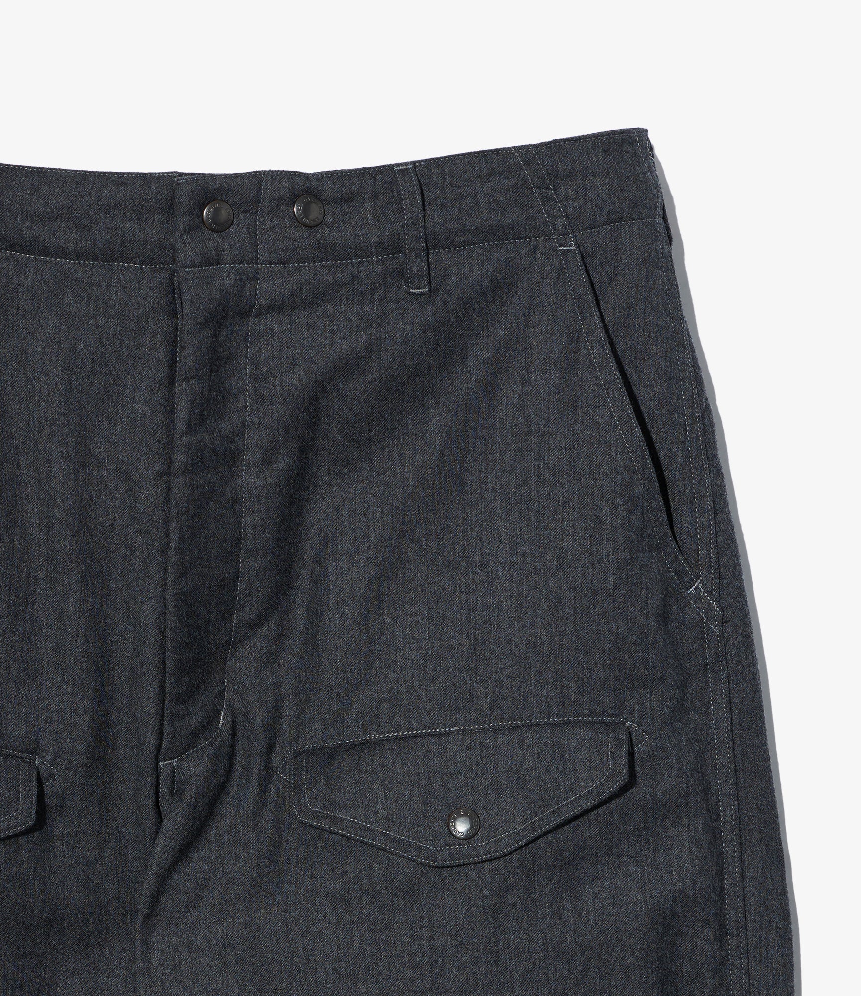 AF Over Pant - Dk. Grey High Count Worsted Wool