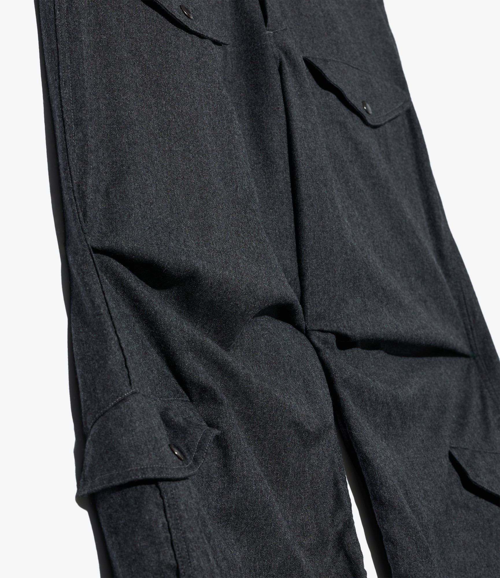 AF Over Pant - Dk. Grey High Count Worsted Wool