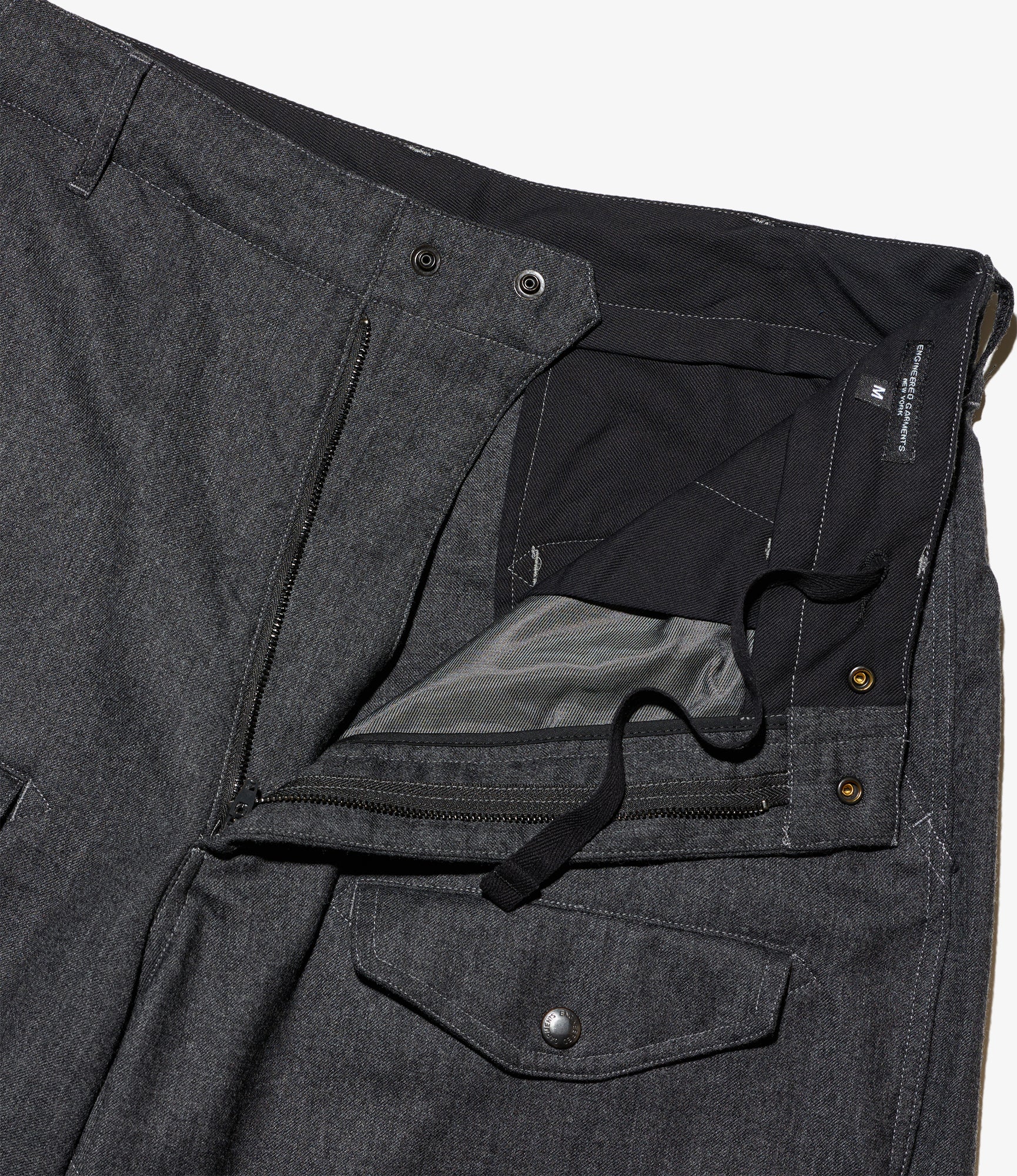 AF Over Pant - Dk. Grey High Count Worsted Wool