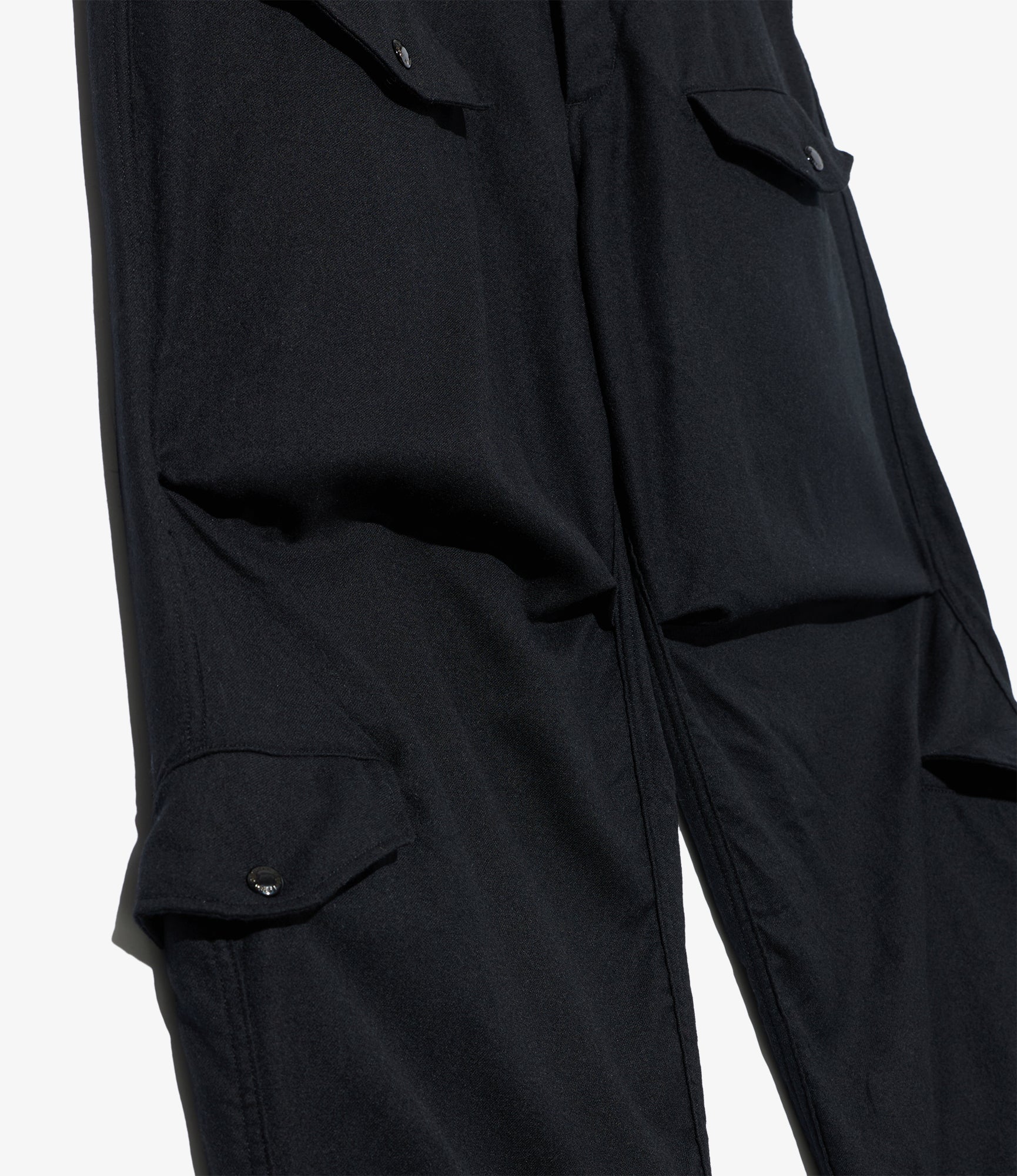 AF Over Pant - Black High Count Worsted Wool