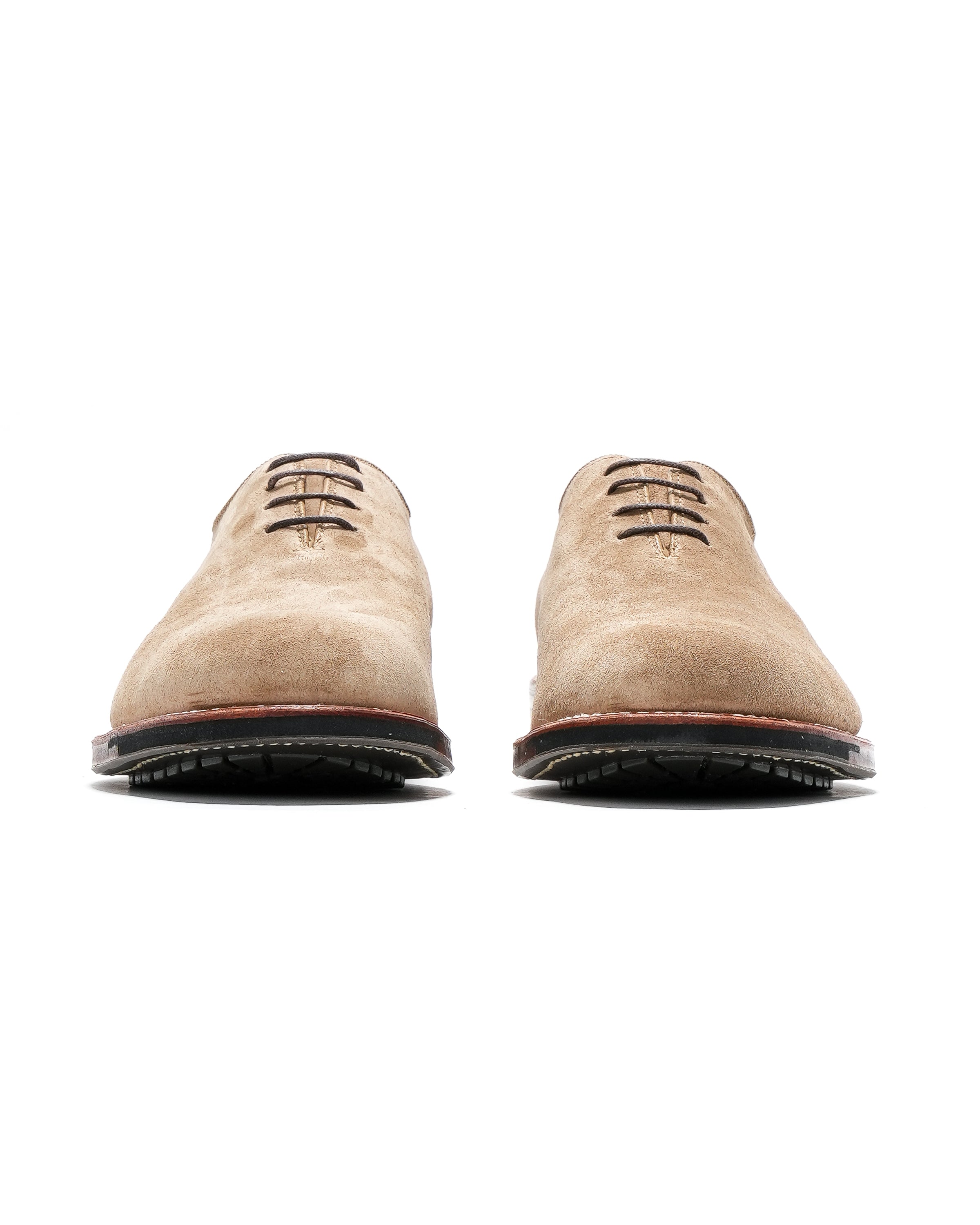 Engineered Garments x Alden - Wholecut  Plain Toe Oxford - Tan Suede