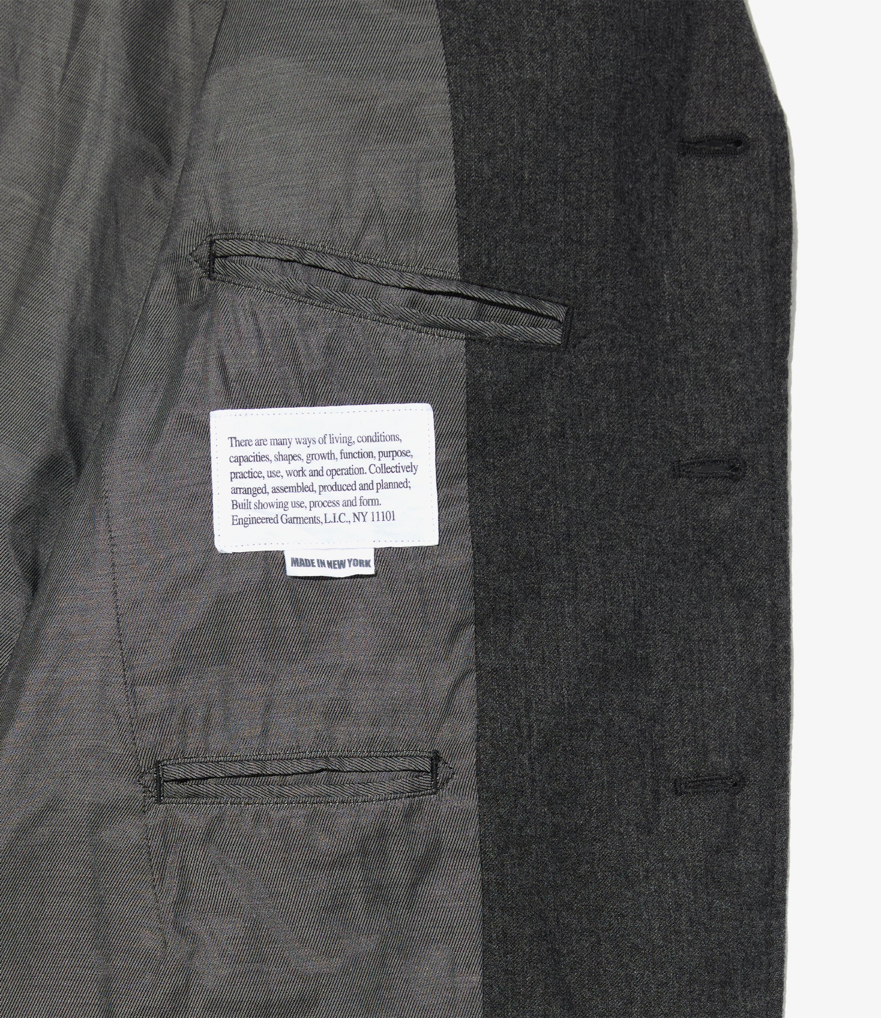 Andover Jacket - Dk. Grey High Count Worsted Wool