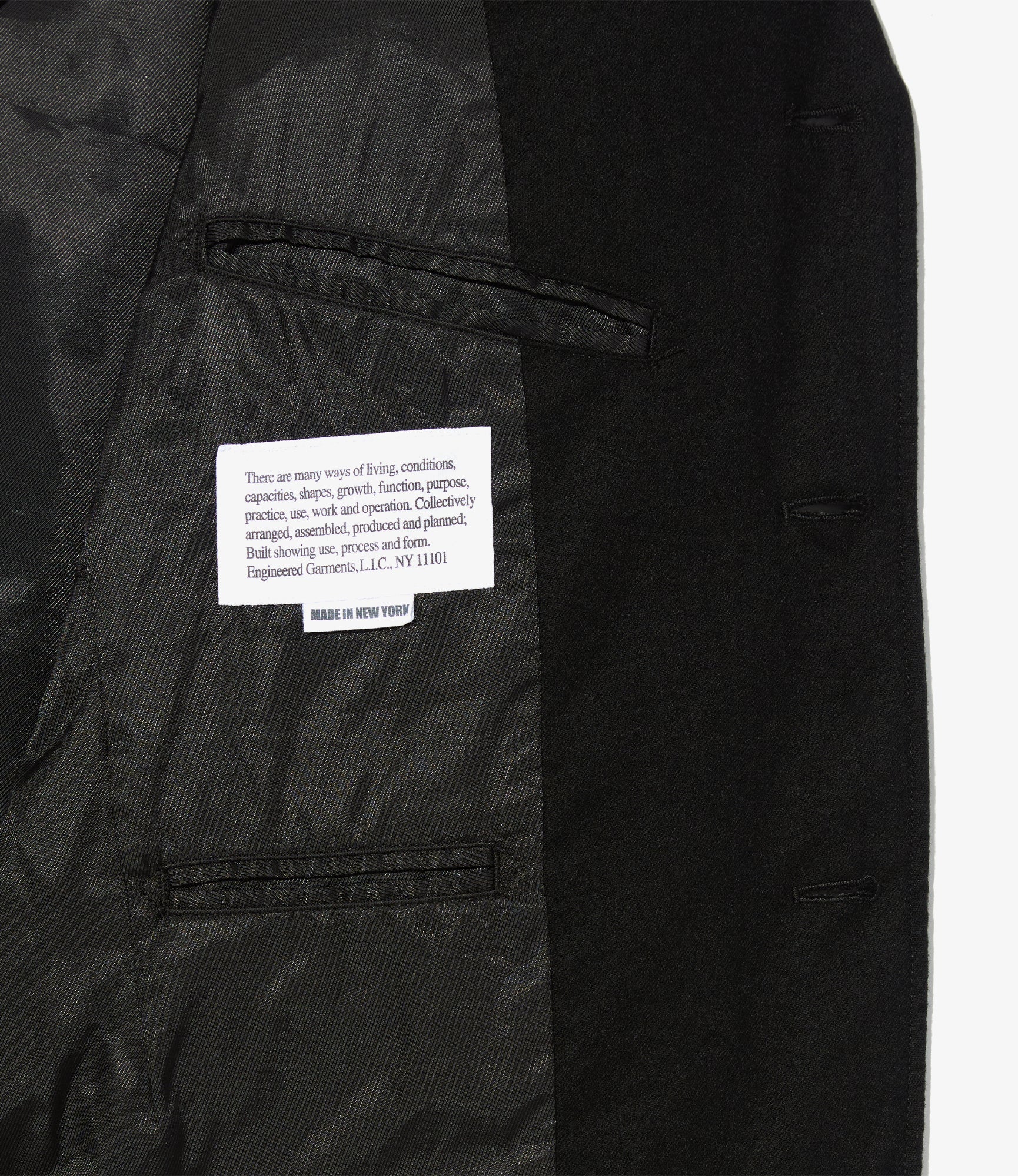 Andover Jacket - Black High Count Worsted Wool