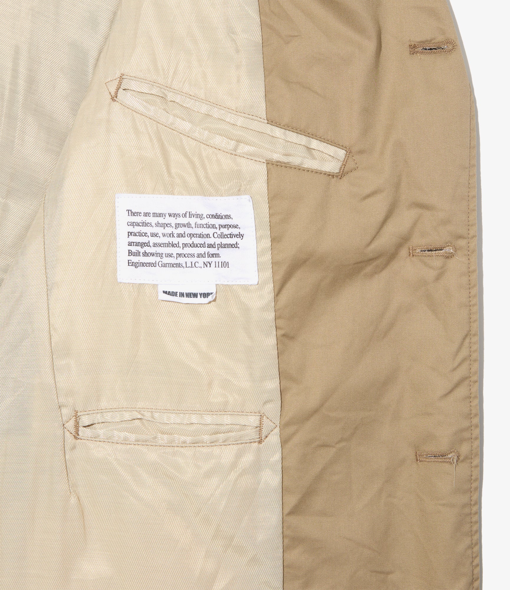 Andover Jacket - Khaki High Count Twill