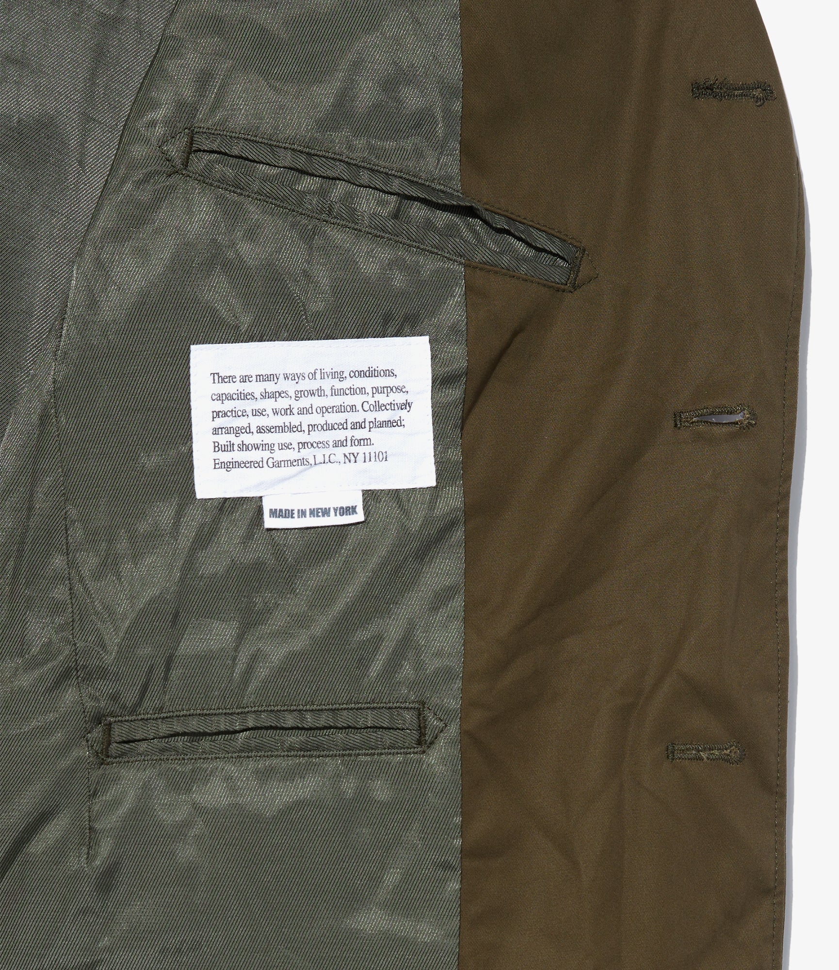 Andover Jacket - Dk. Olive Cotton Ventile Twill