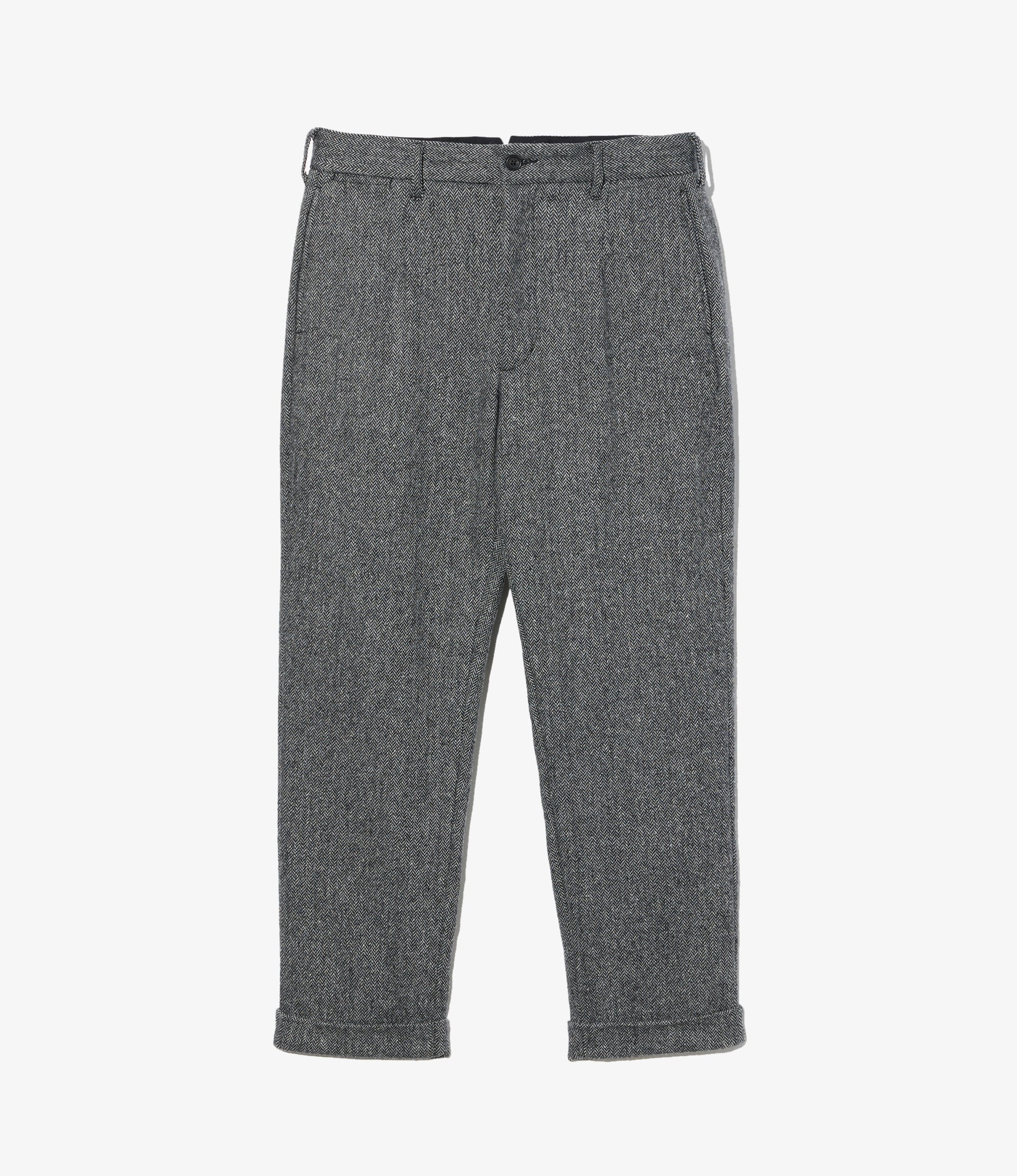 Andover Pant - Grey Poly Wool Herringbone