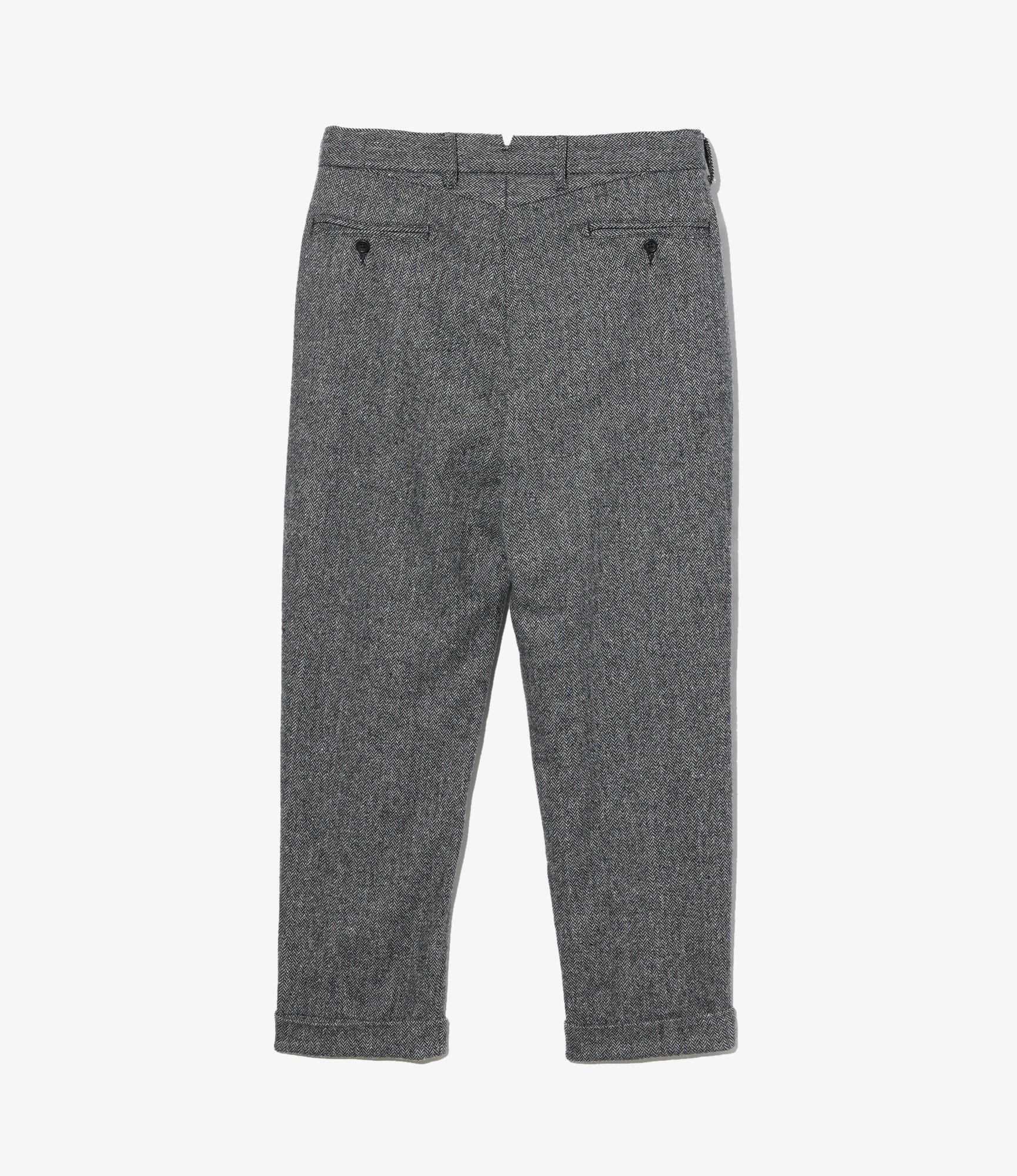 Andover Pant - Grey Poly Wool Herringbone