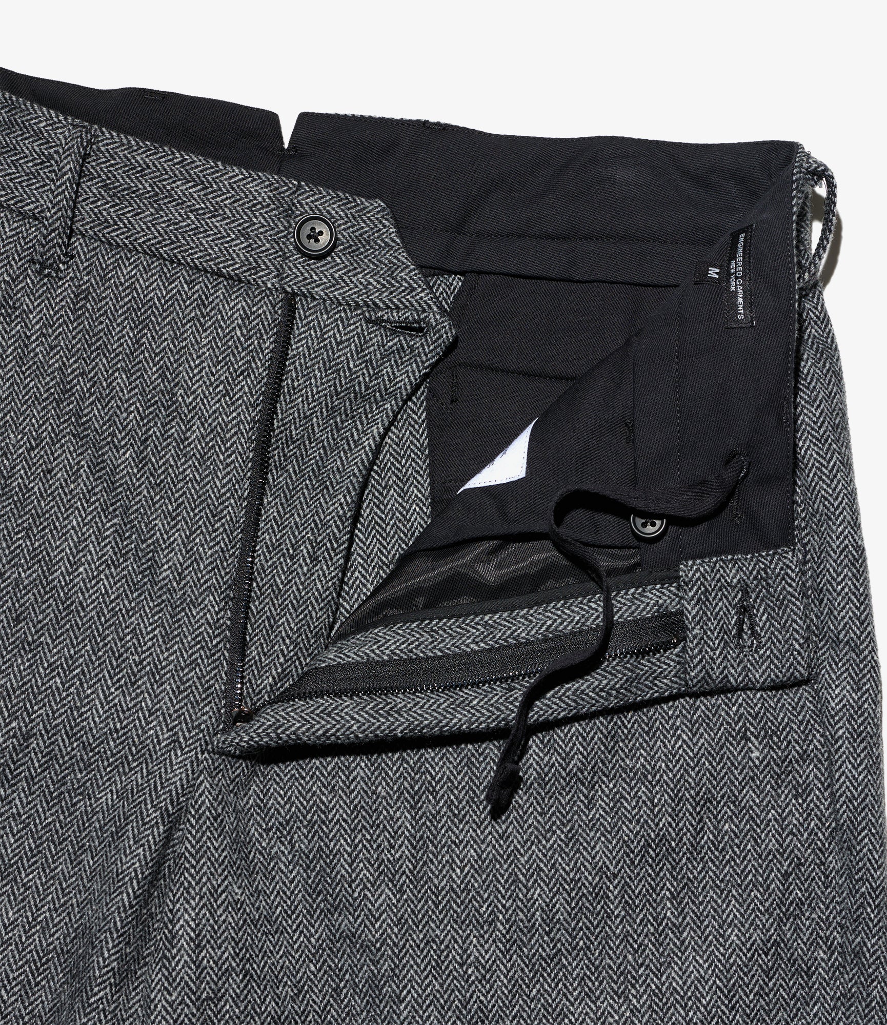 Andover Pant - Grey Poly Wool Herringbone