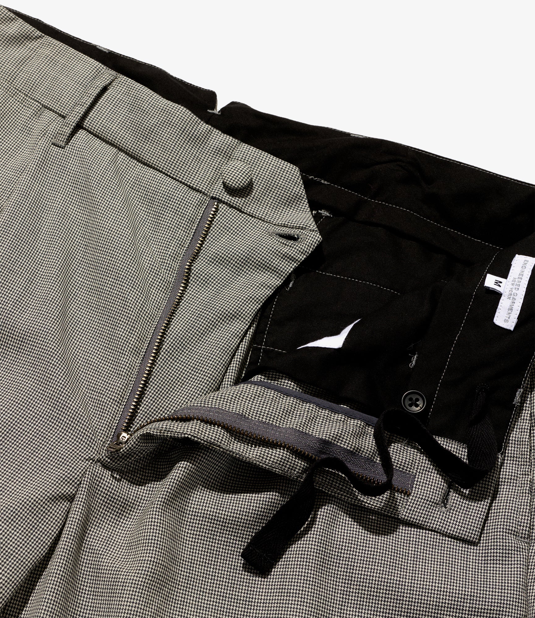 Andover Pant - Grey Micro Houndstooth Tropical Wool