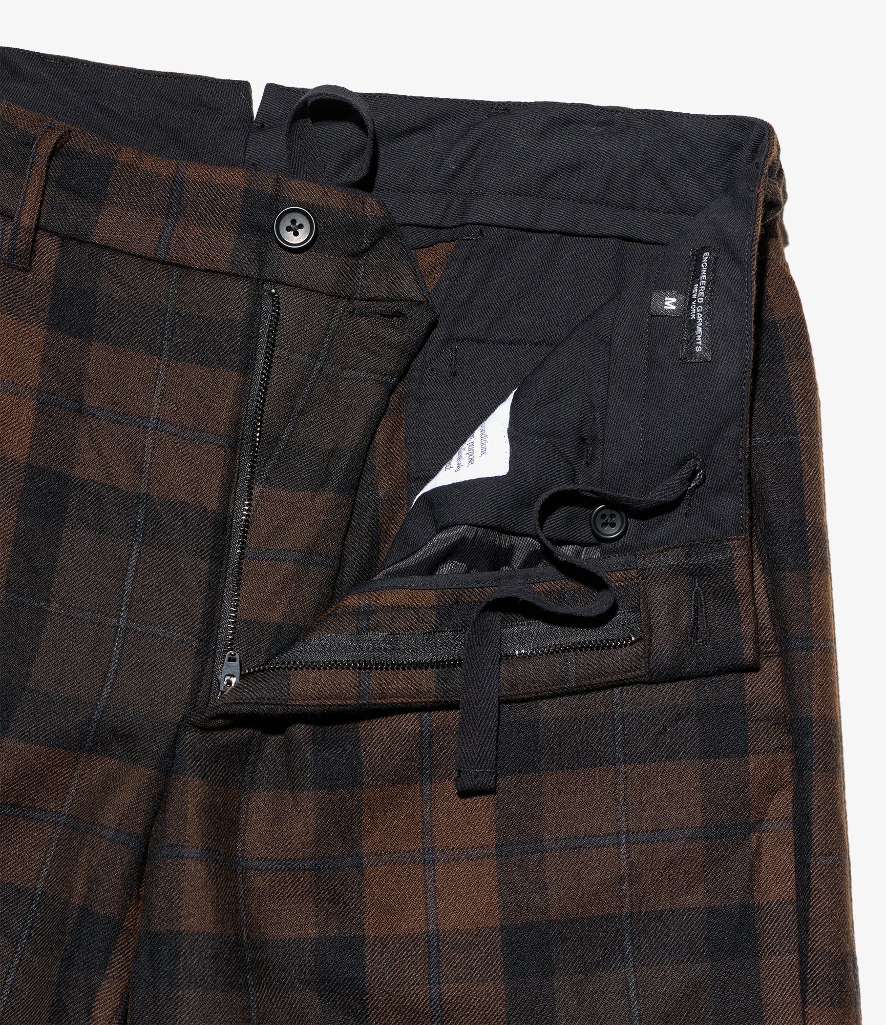 Andover Pant - Brown/Black Worsted Wool Plaid
