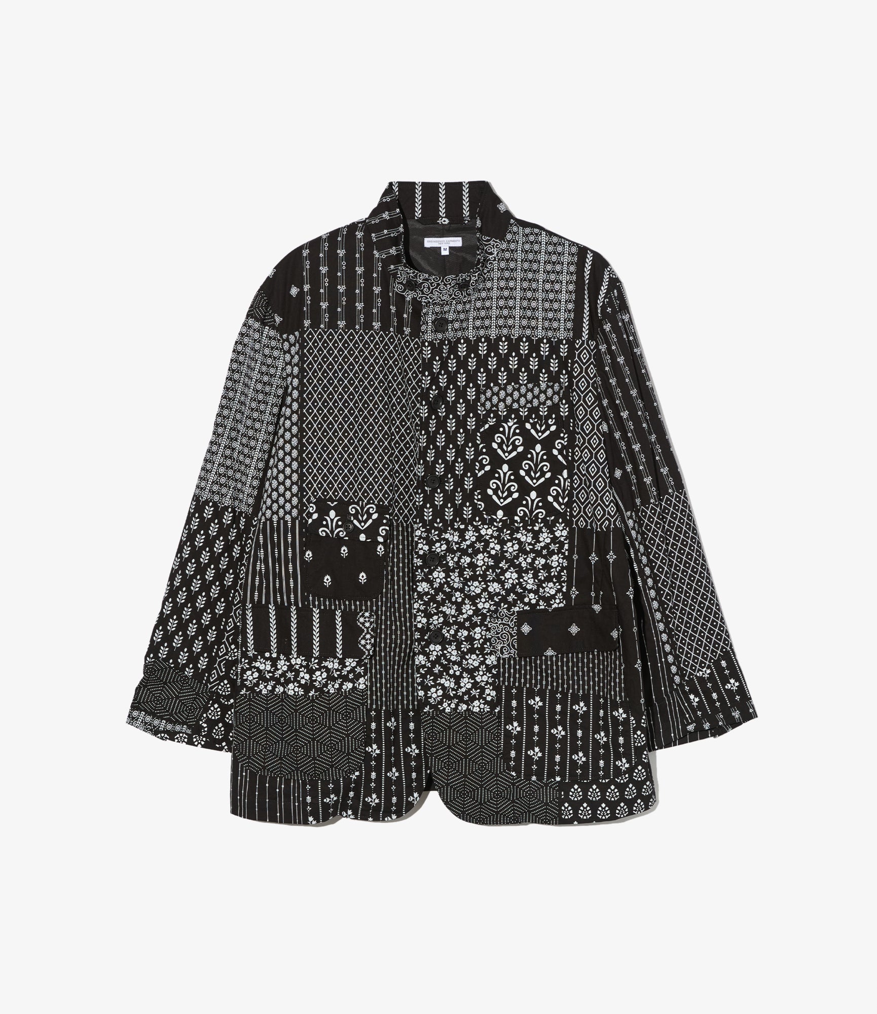 ジャケット・アウター ENGINEERED GARMENTS Patchwork jacket Engineered Garments - Andover Jacket - Olive Cotton Multi Pattern