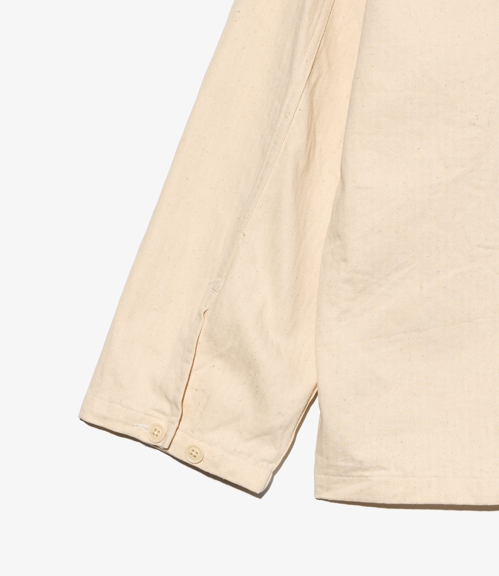 Army Shirt - Natural 7oz Cotton HB Twill