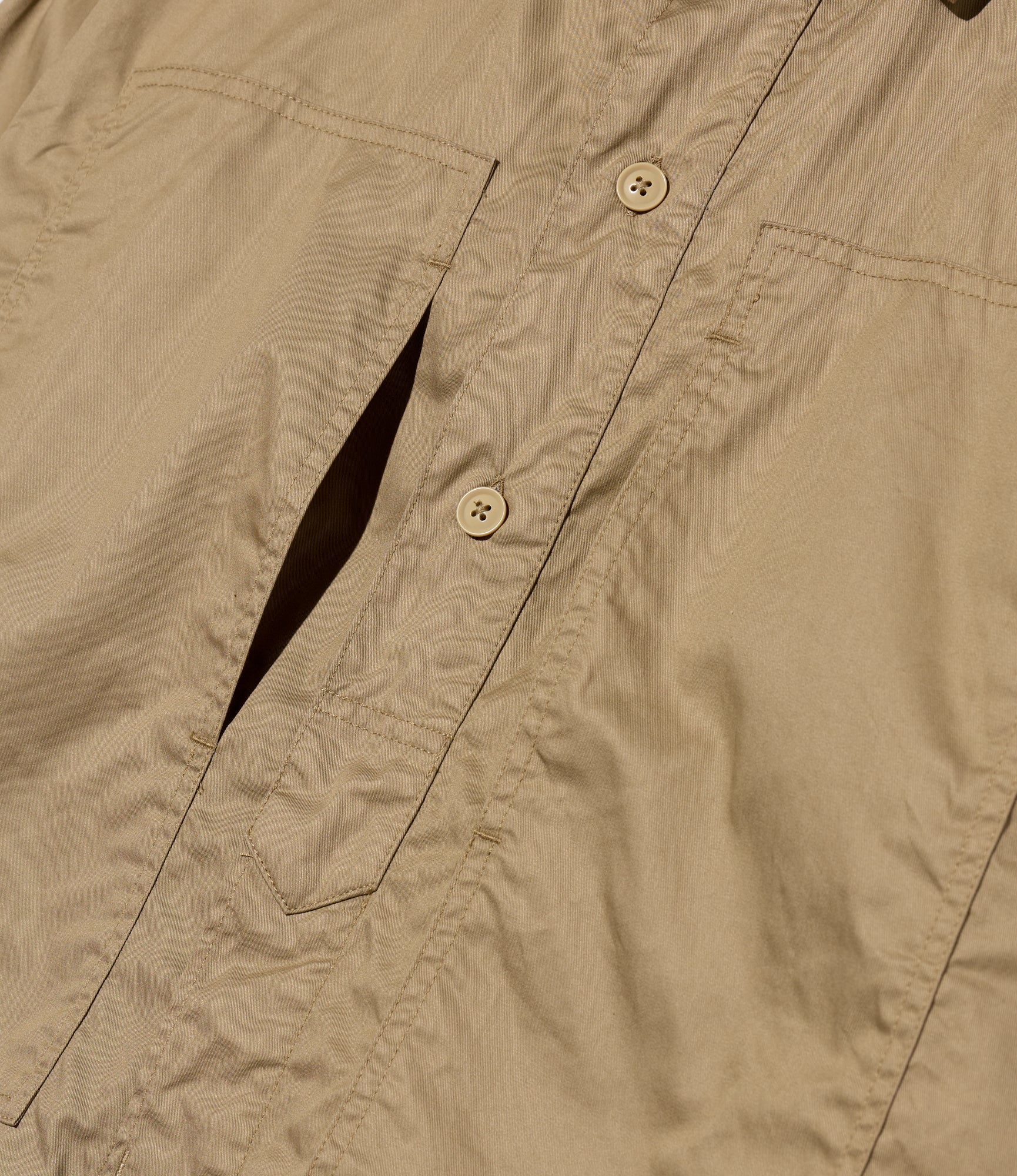 Army Shirt - Khaki High Count Twill