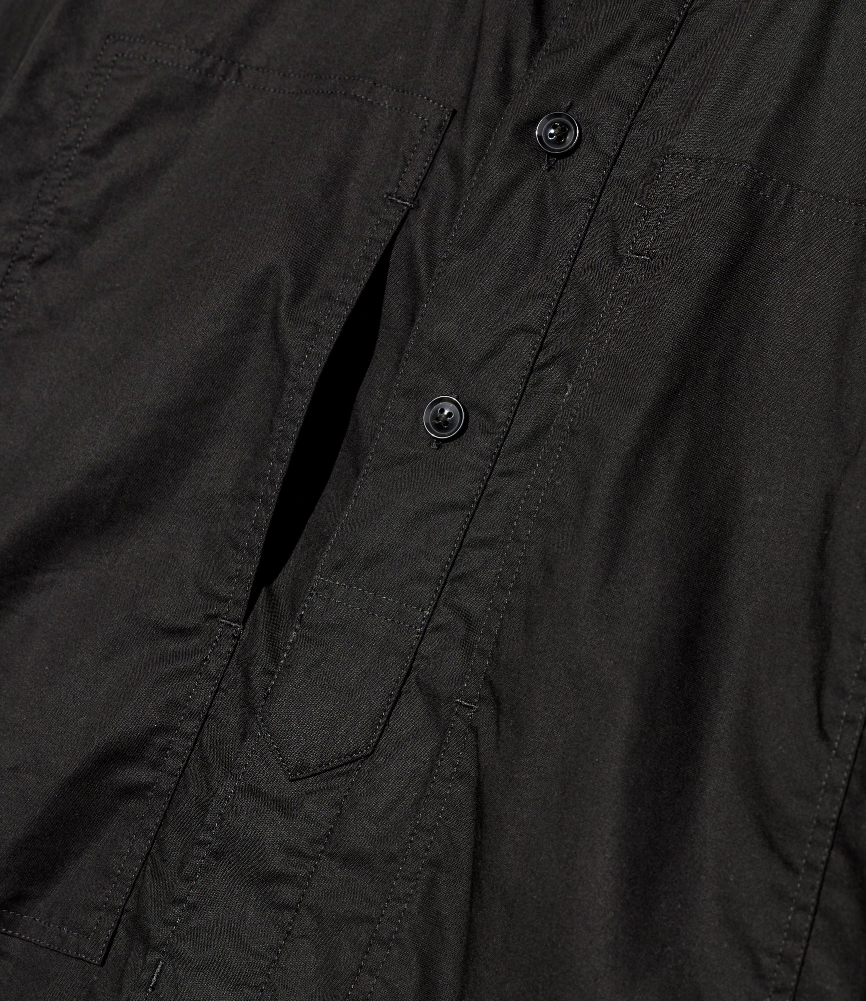 Army Shirt - Black Kona Cotton