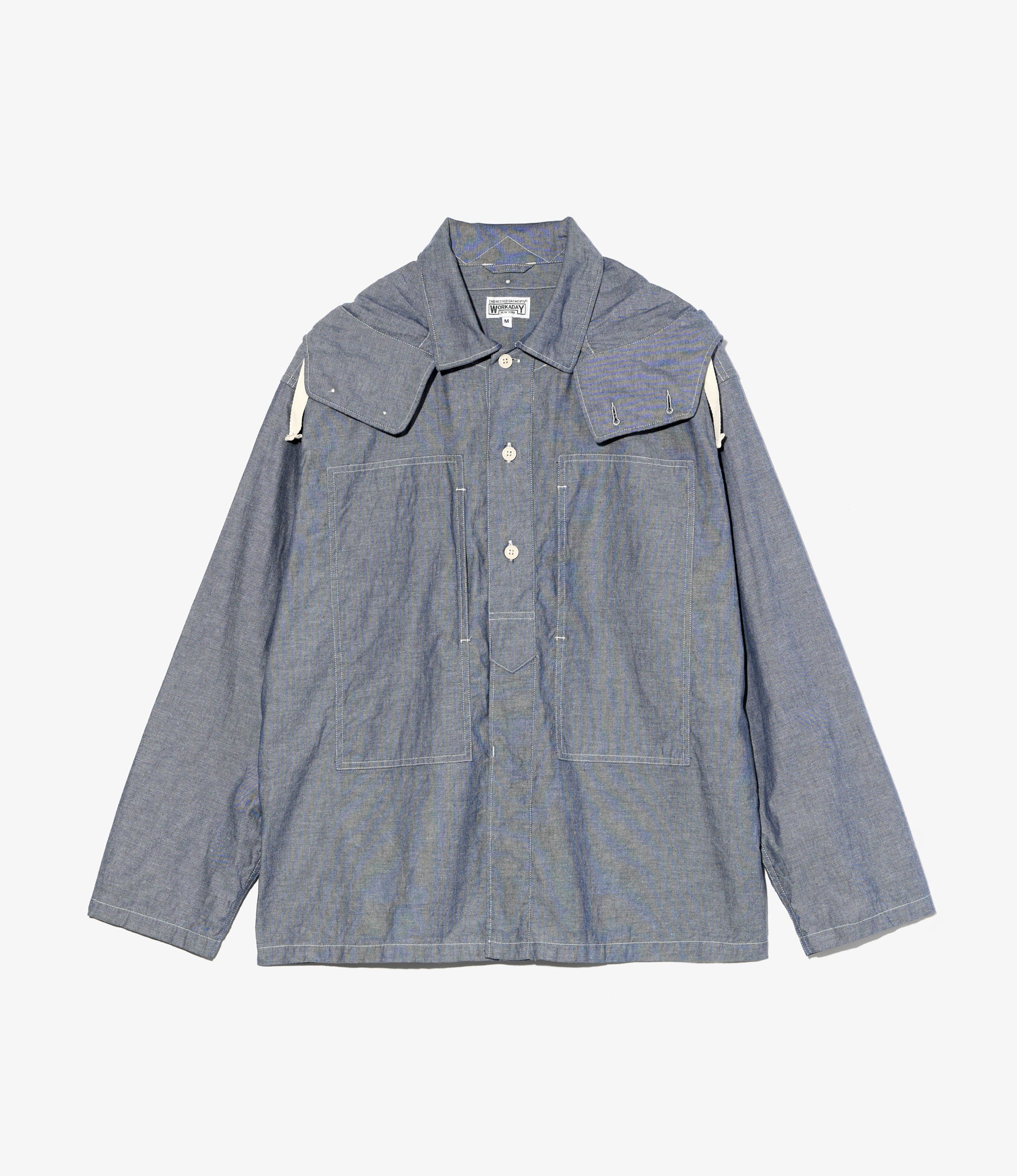 Army Shirt - Indigo Cotton Chambray