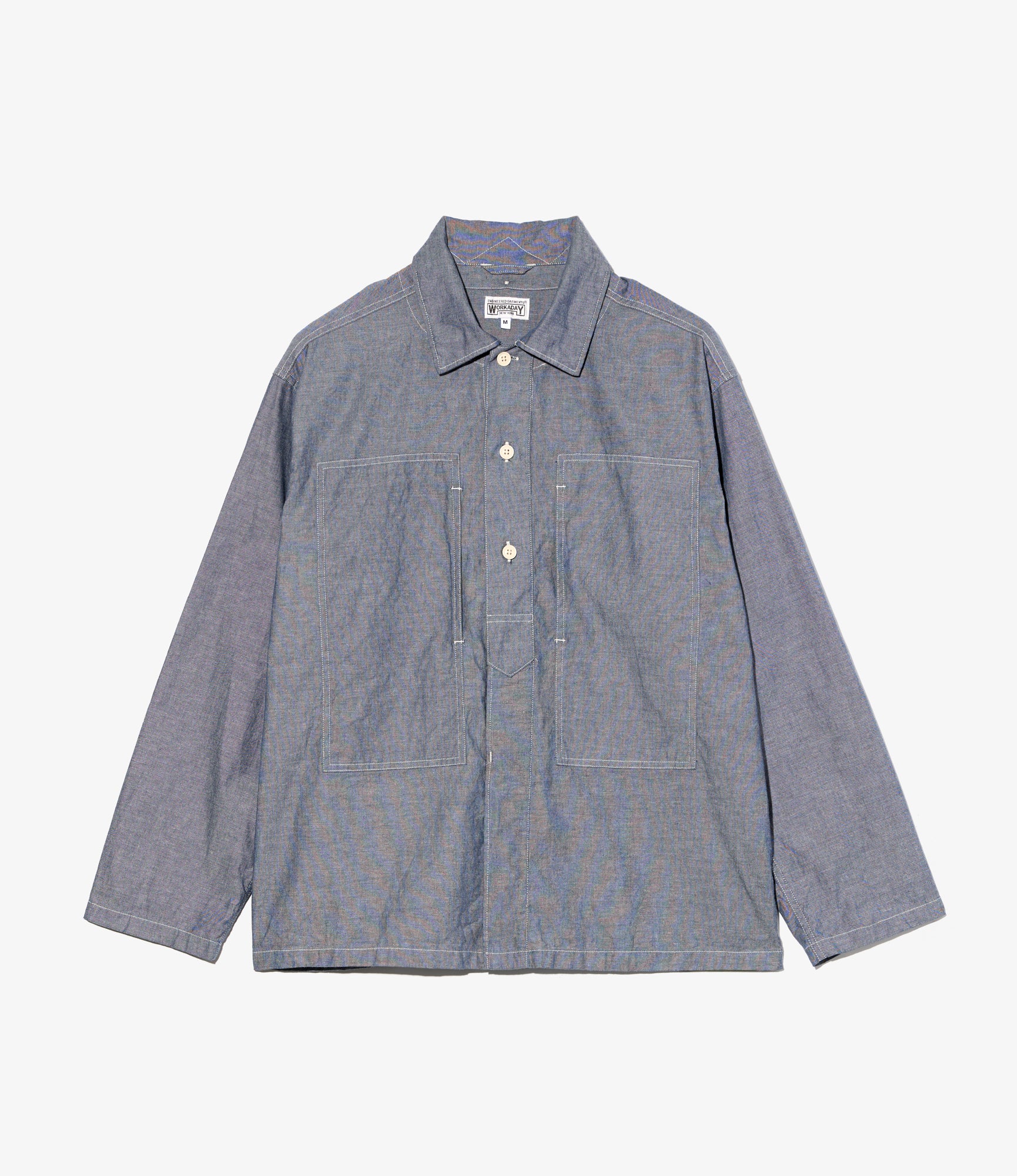 Army Shirt - Indigo Cotton Chambray