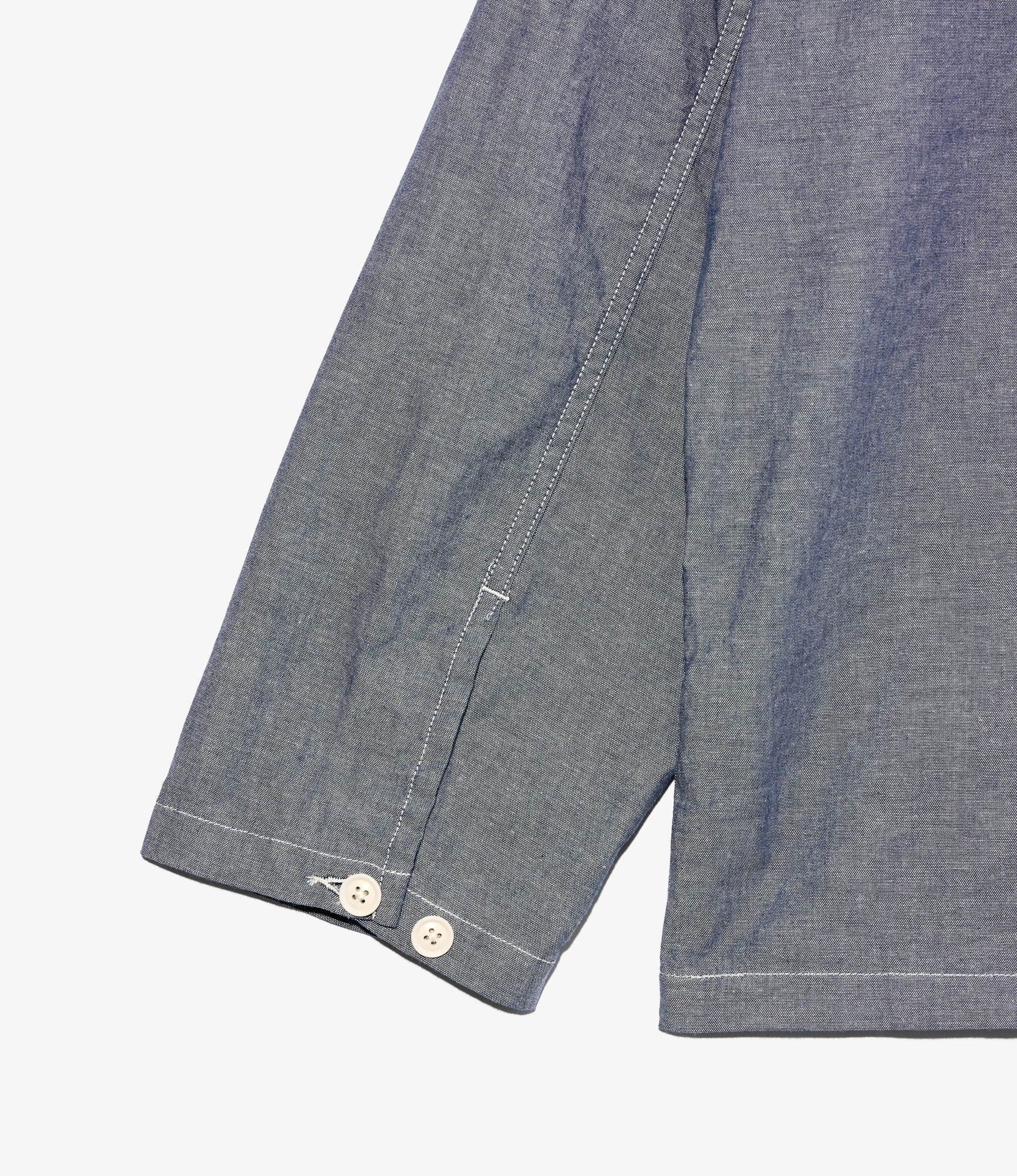 Army Shirt - Indigo Cotton Chambray